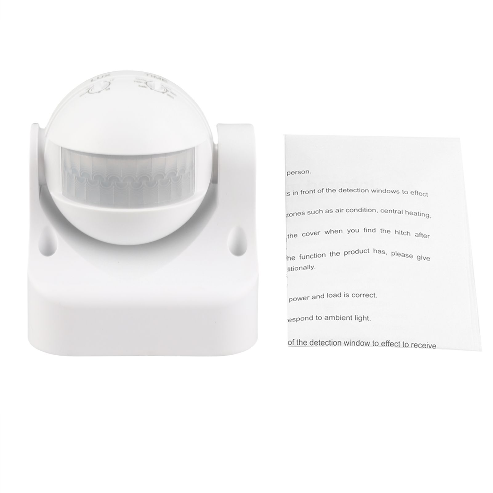 AC110-240V 10A Angle Adjustable Automatic Infrared Sensor Human Body Induction view 2