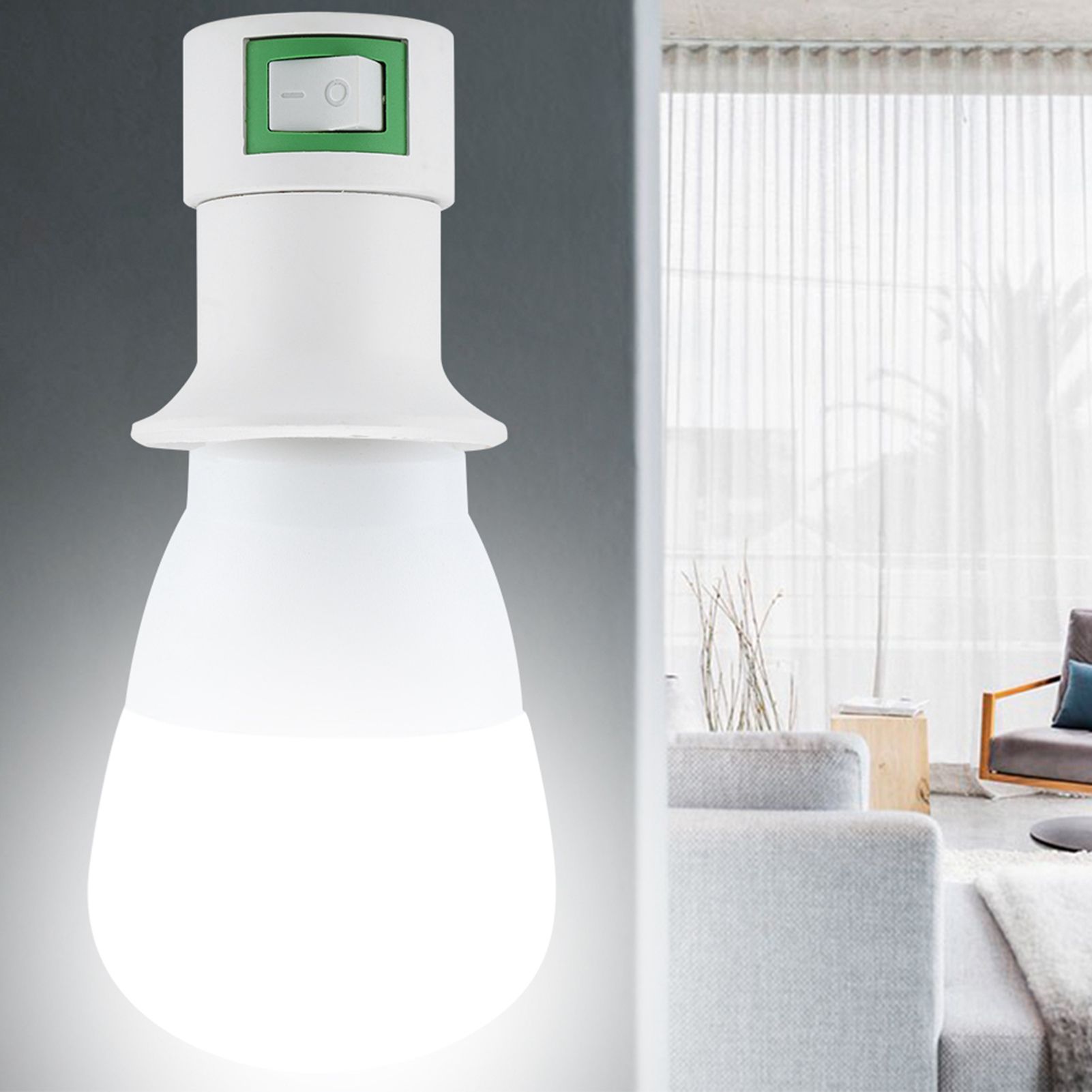 E27 Bulb Converter Plugin Lamp Screw Socket Wall Light Fixture — image 1