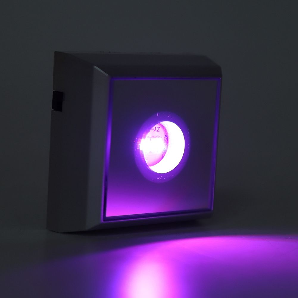 Square LED Lamp Base Stand Holder for Crystal Acrylic Statue Display Silver view 9