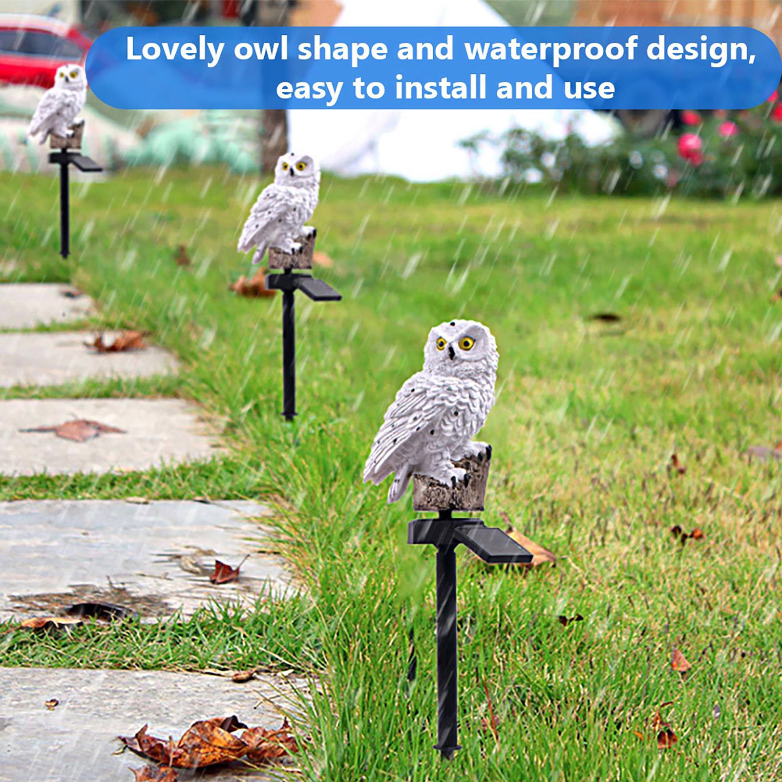 Solar Powered Waterproof Garden Light Outdoor Lawn Lamp for Home Garden view 11
