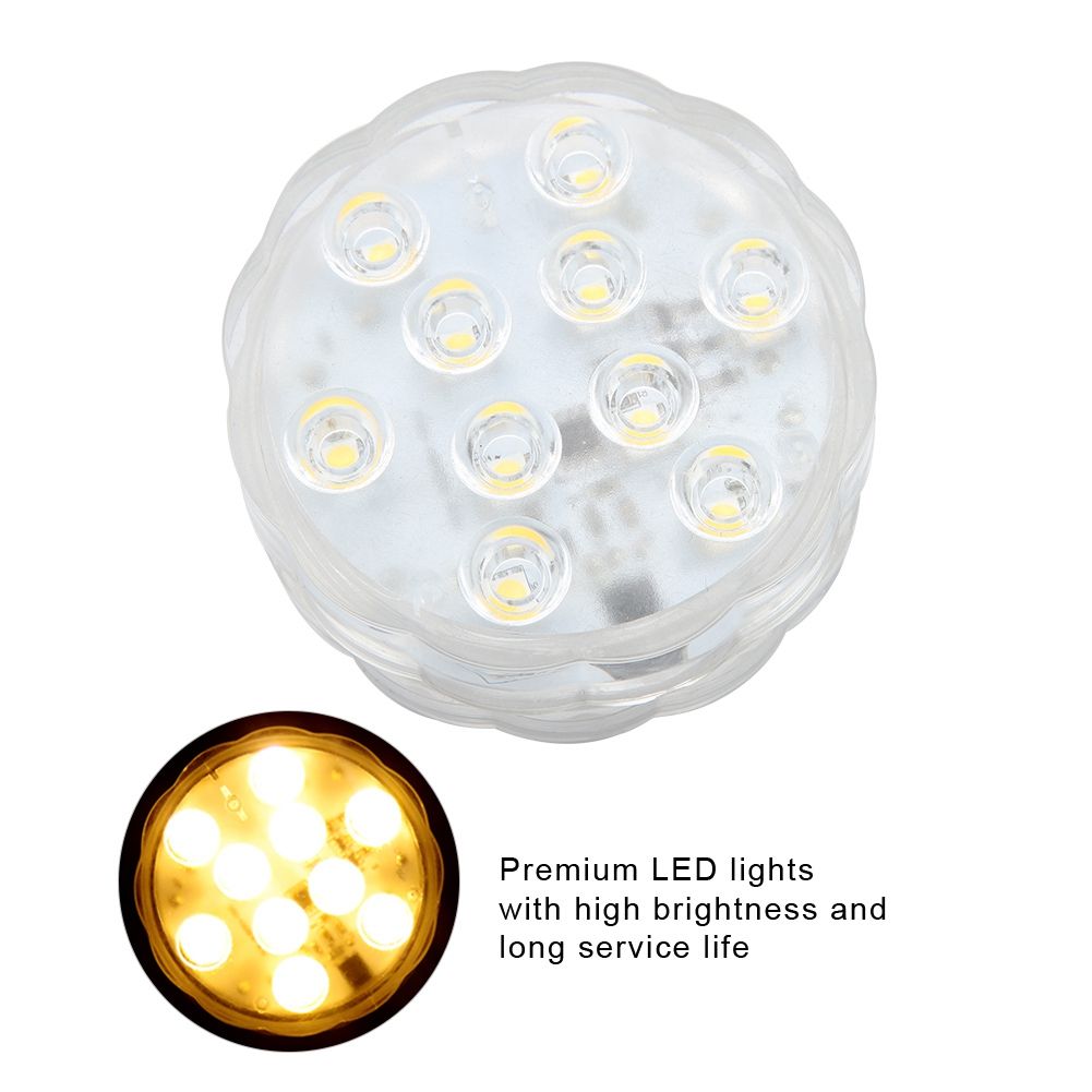 4.5V LED Underwater Light Warm White Waterproof Lamp for Fish Tank Pond view 10