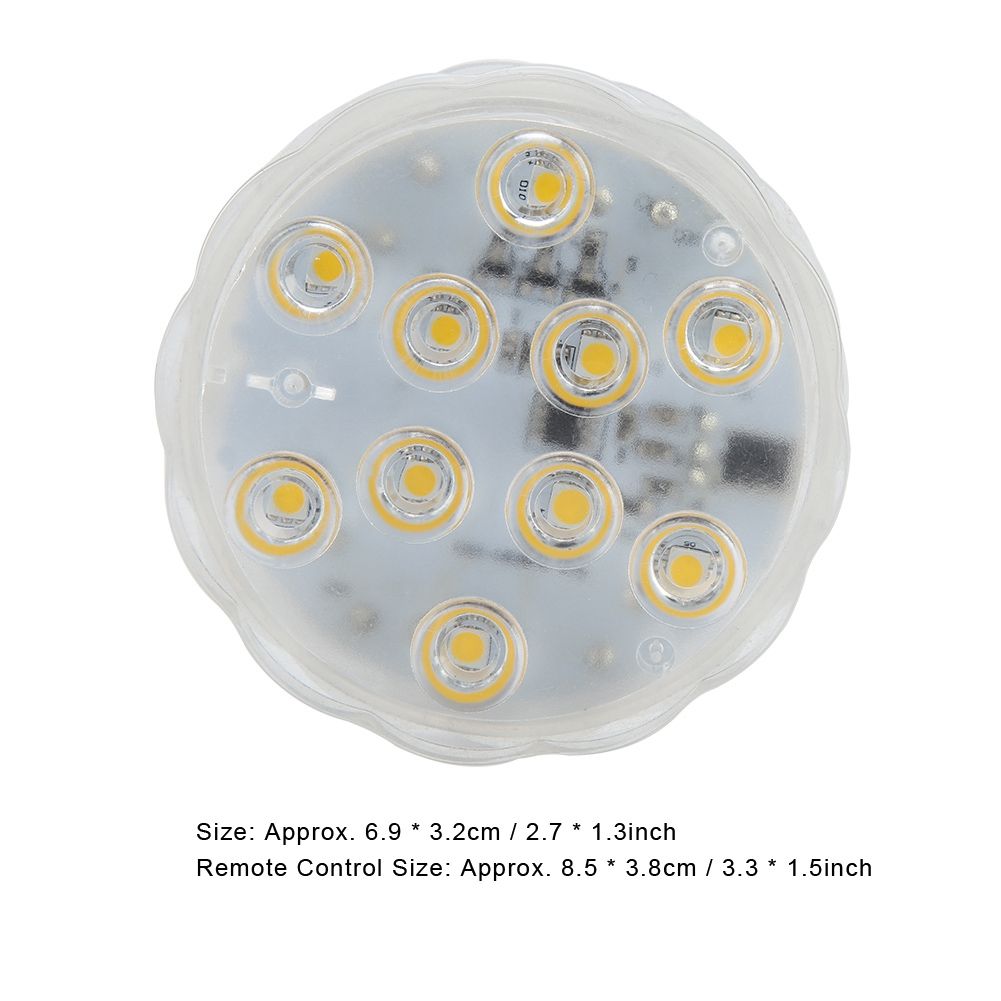 4.5V LED Underwater Light Warm White Waterproof Lamp for Fish Tank Pond view 12