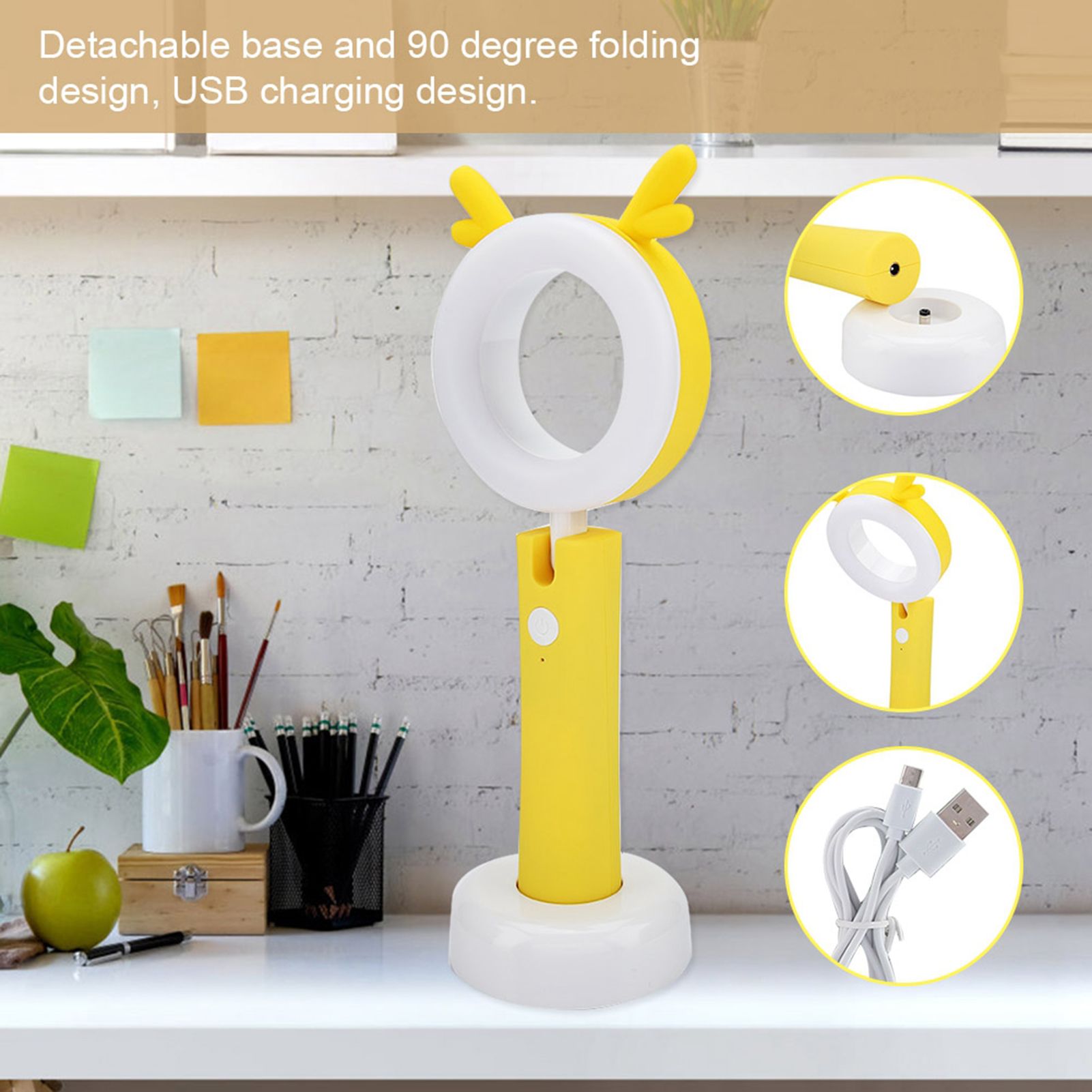 Lightweight USB Charging LED Table Lamp Folding Desk Light for Reading view 10
