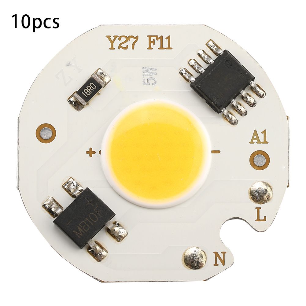 10Pcs AC220V 5W High Bright Integrated Chip Light Source COB Bead Spotlight view 2