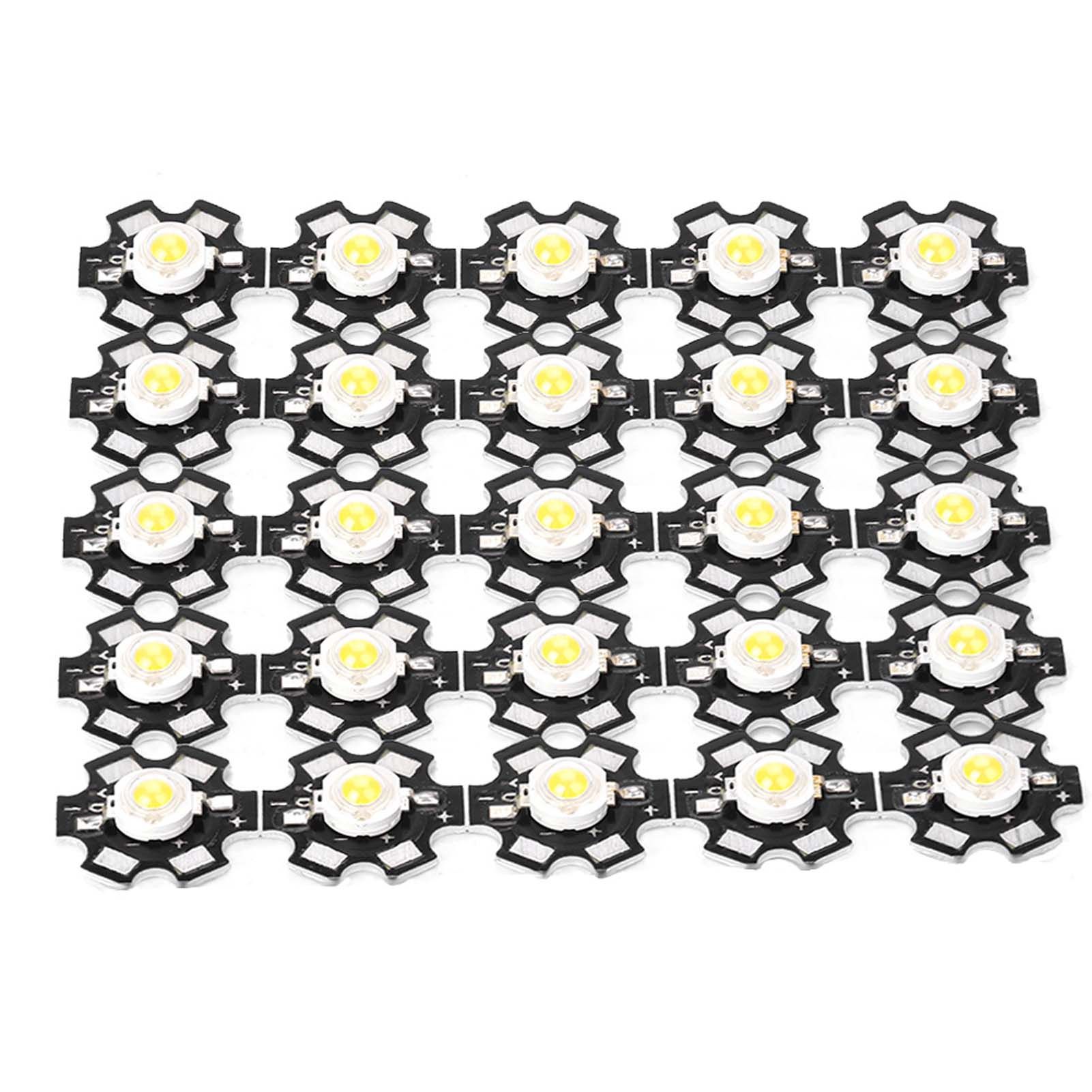 25PCS High Bright Integrated Chip Light Source LED Bead Spotlight Bulb Warm view 2