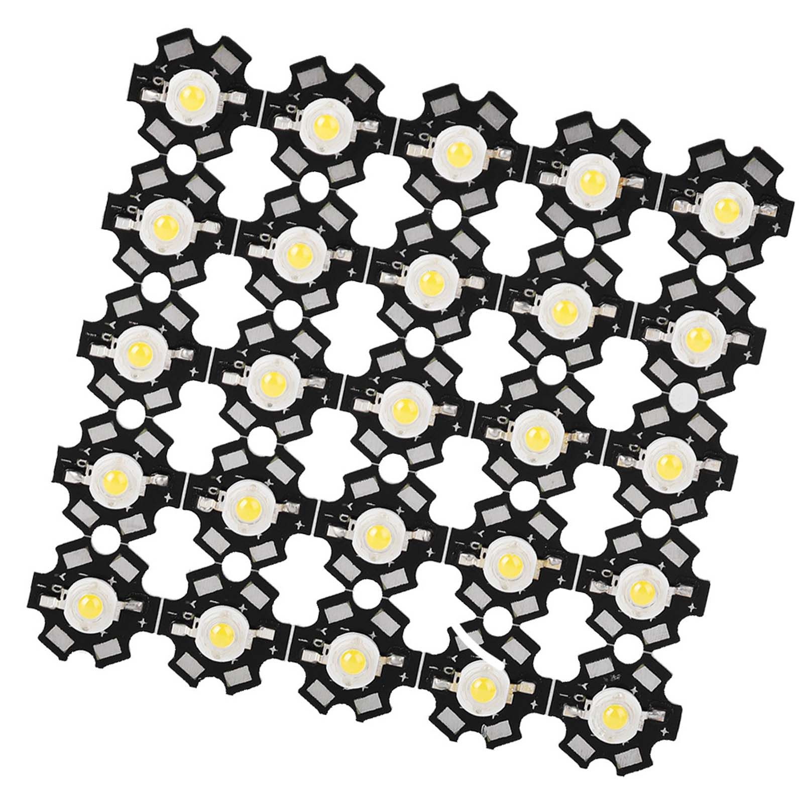 25PCS High Bright Integrated Chip Light Source LED Bead Spotlight Bulb Warm view 3