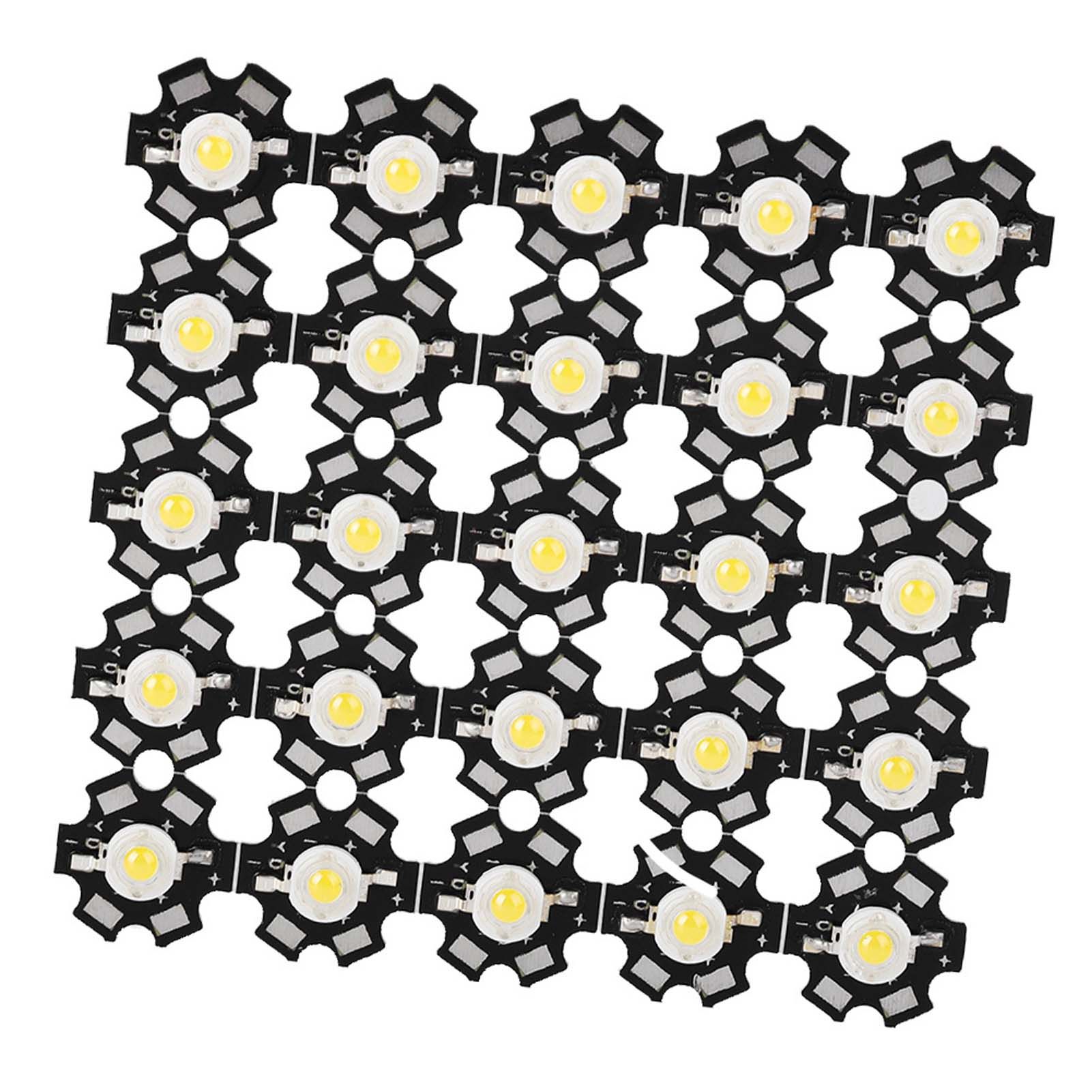 25PCS High Bright Integrated Chip Light Source LED Bead Spotlight Bulb Warm view 5