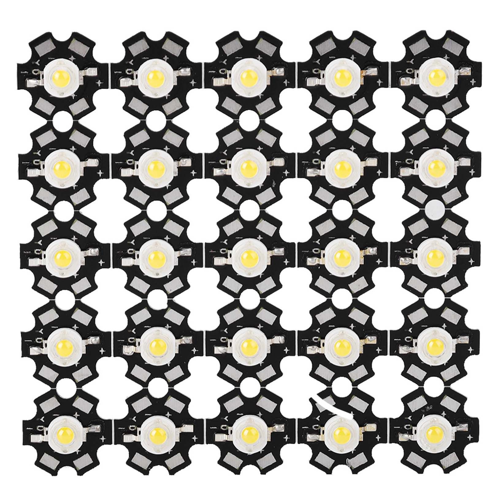 25PCS High Bright Integrated Chip Light Source LED Bead Spotlight Bulb Warm view 7