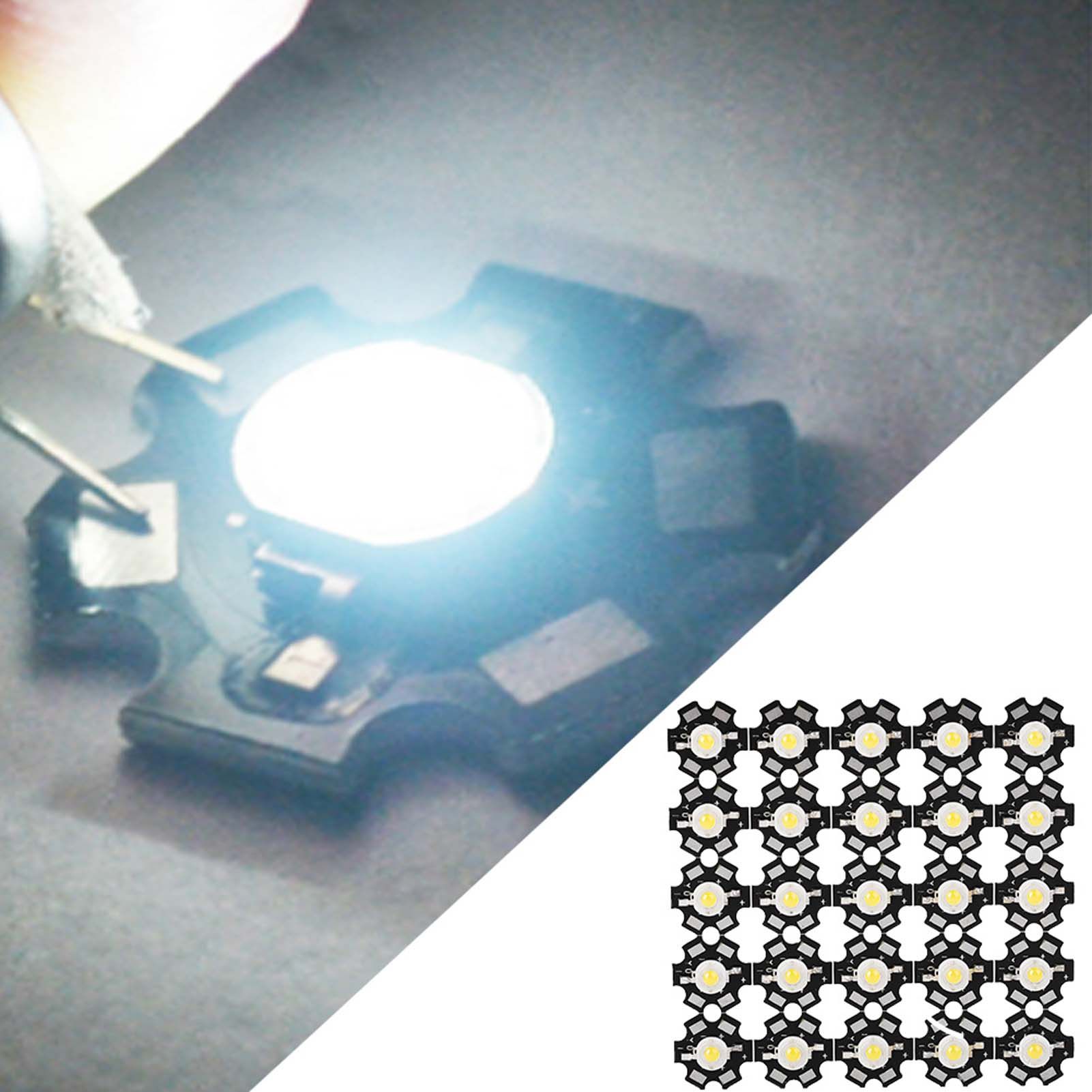 25PCS High Bright Integrated Chip Light Source LED Bead Spotlight Bulb Warm view 8