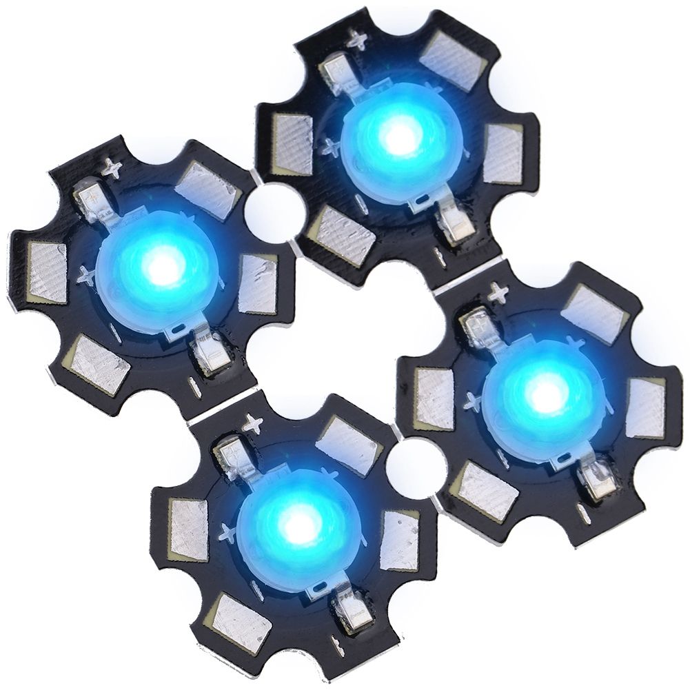 3W High Power LED Lamp Beads Emitter Diode Chips for DIY Lighting Fixtures Blue view 4