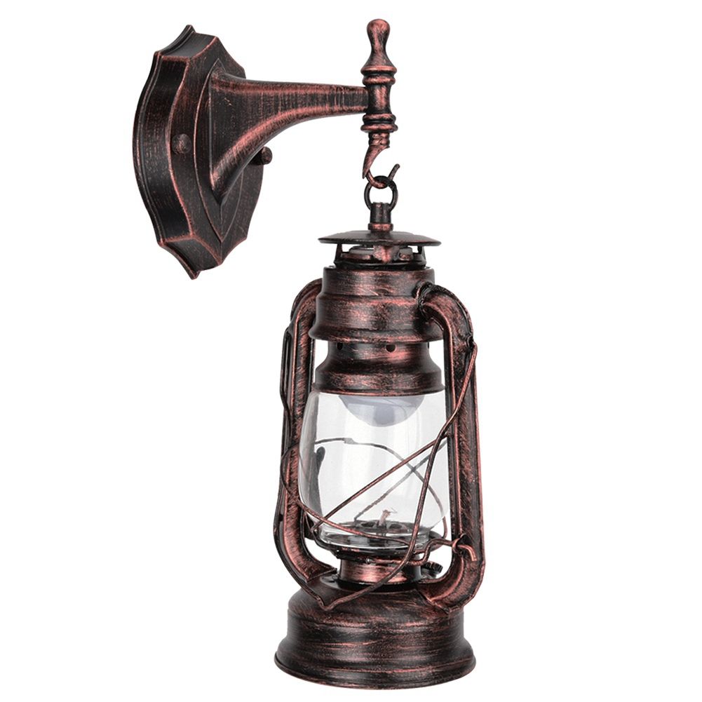 111-240V Retro Style Sconce Light Antique Iron Wall Lamp Fixture for Cafe Bar — image 1