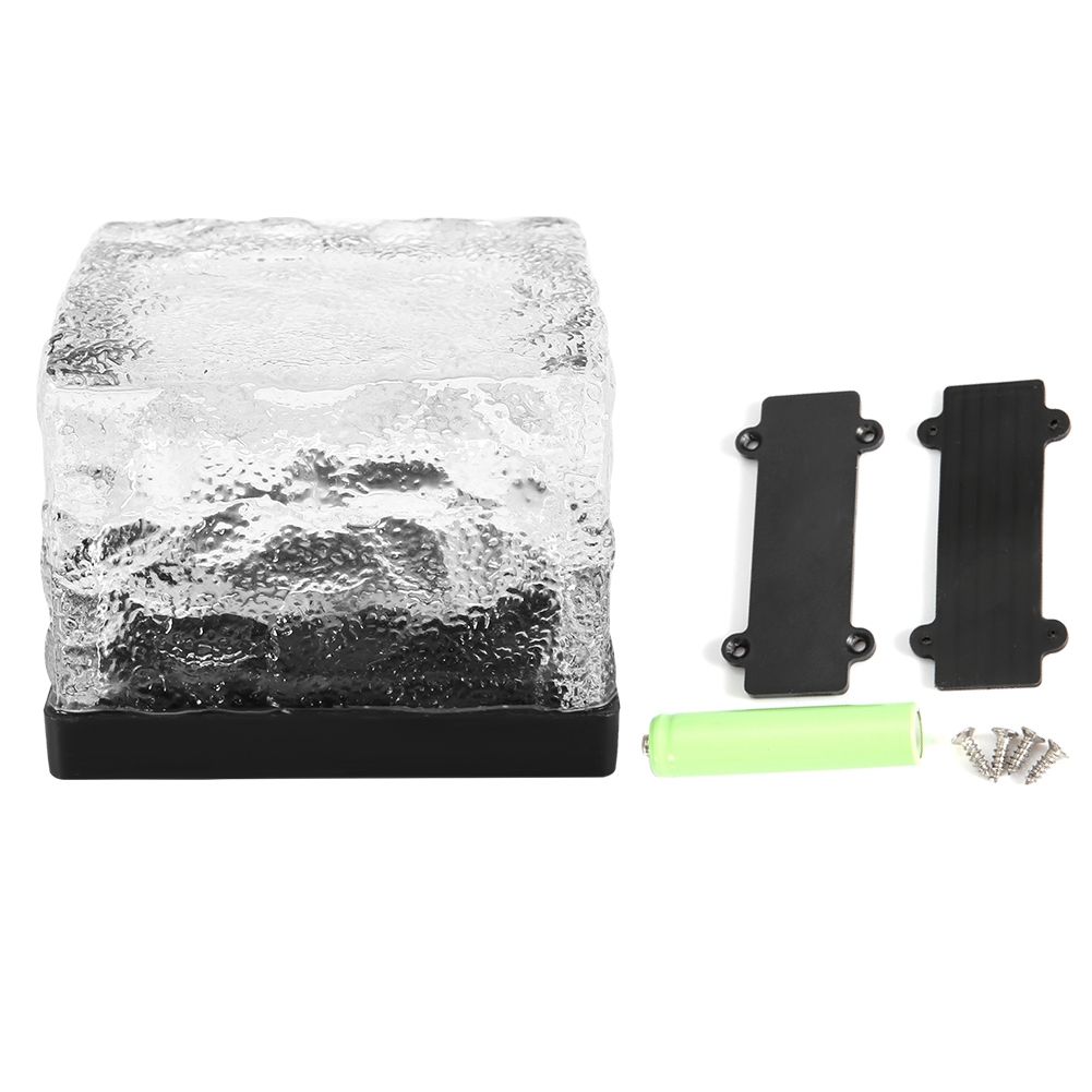 Waterproof Solar Powered LED Light Buried Ice Brick Lamp for Outdoor Yard view 2