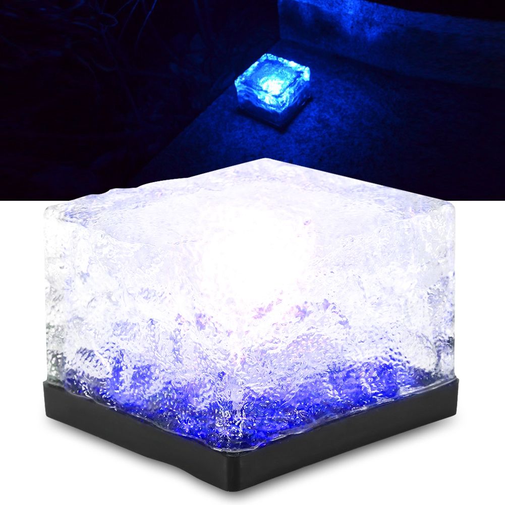 Waterproof Solar Powered LED Light Buried Ice Brick Lamp for Outdoor Yard view 4