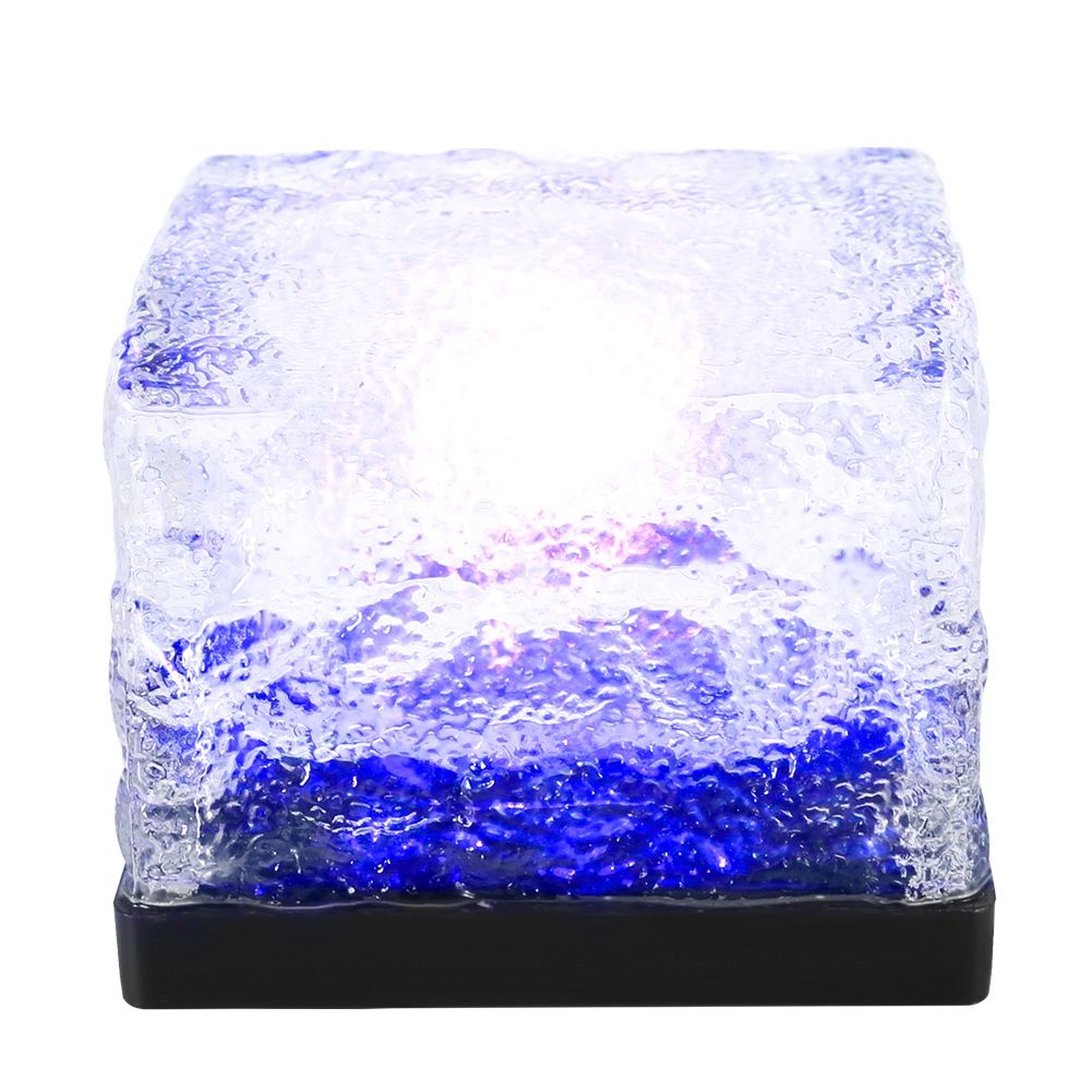 Waterproof Solar Powered LED Light Buried Ice Brick Lamp for Outdoor Yard view 9