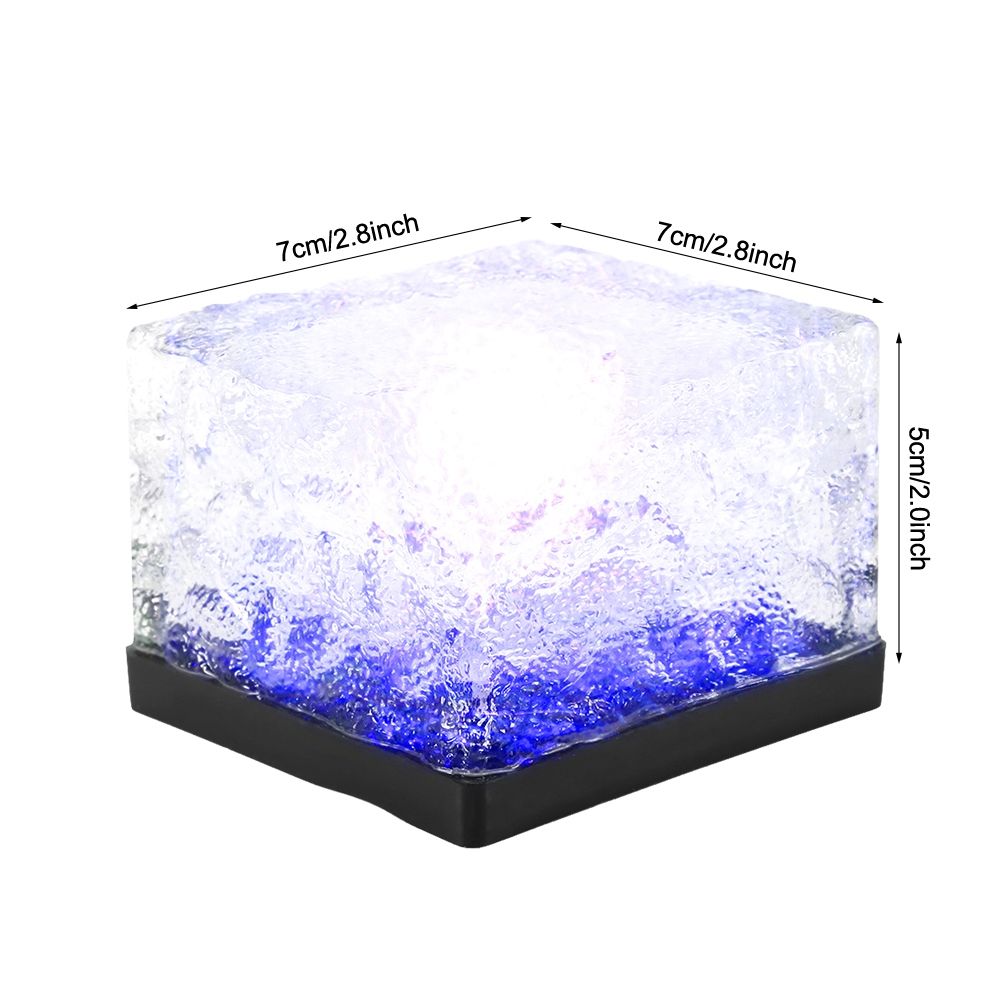 Waterproof Solar Powered LED Light Buried Ice Brick Lamp for Outdoor Yard view 12