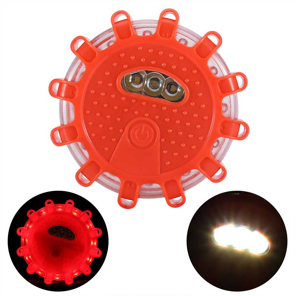12LED Blue 3LED White Flashing Warning Night Light Roadside Emergency Safety view 5