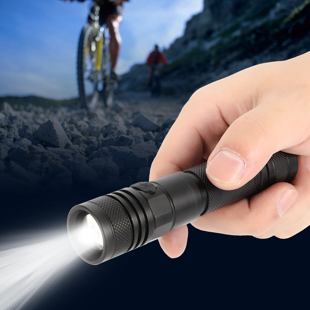 Portable USB Charging LED Aluminum Waterproof Outdoor Supper Bright Emergency