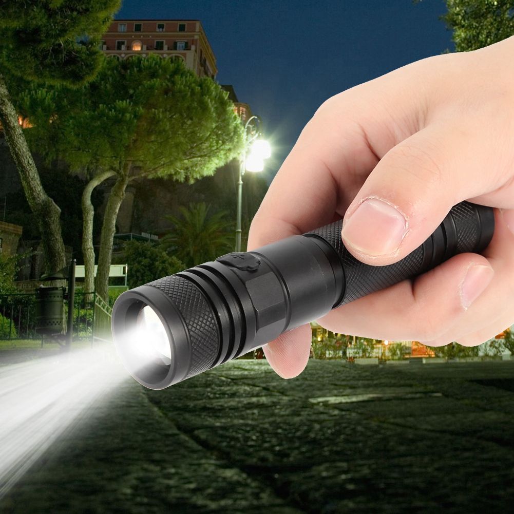 Portable USB Charging LED Aluminum Waterproof Outdoor Supper Bright Emergency view 4