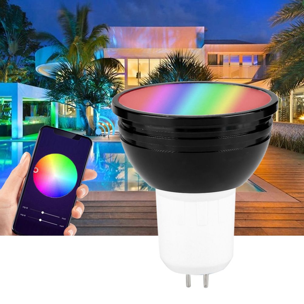 AC85V 265V GU5.3 6W RGB+CW LED Light Bulb Smartphone Controlled Wi fi Smart view 5