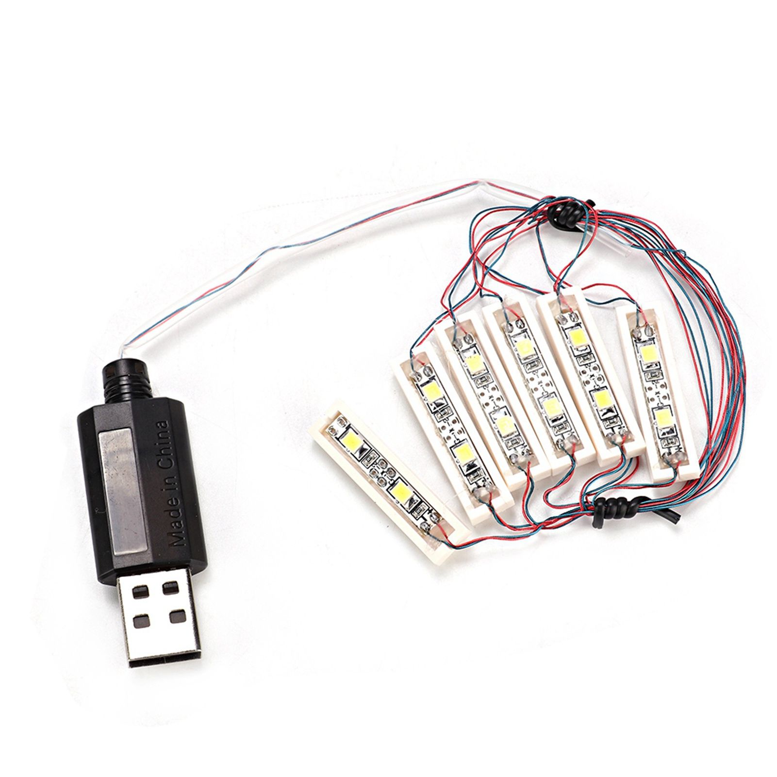 ABS Universal DIY LED Light USB Charging Shining Decoration Bricks Bartype Lamp view 2