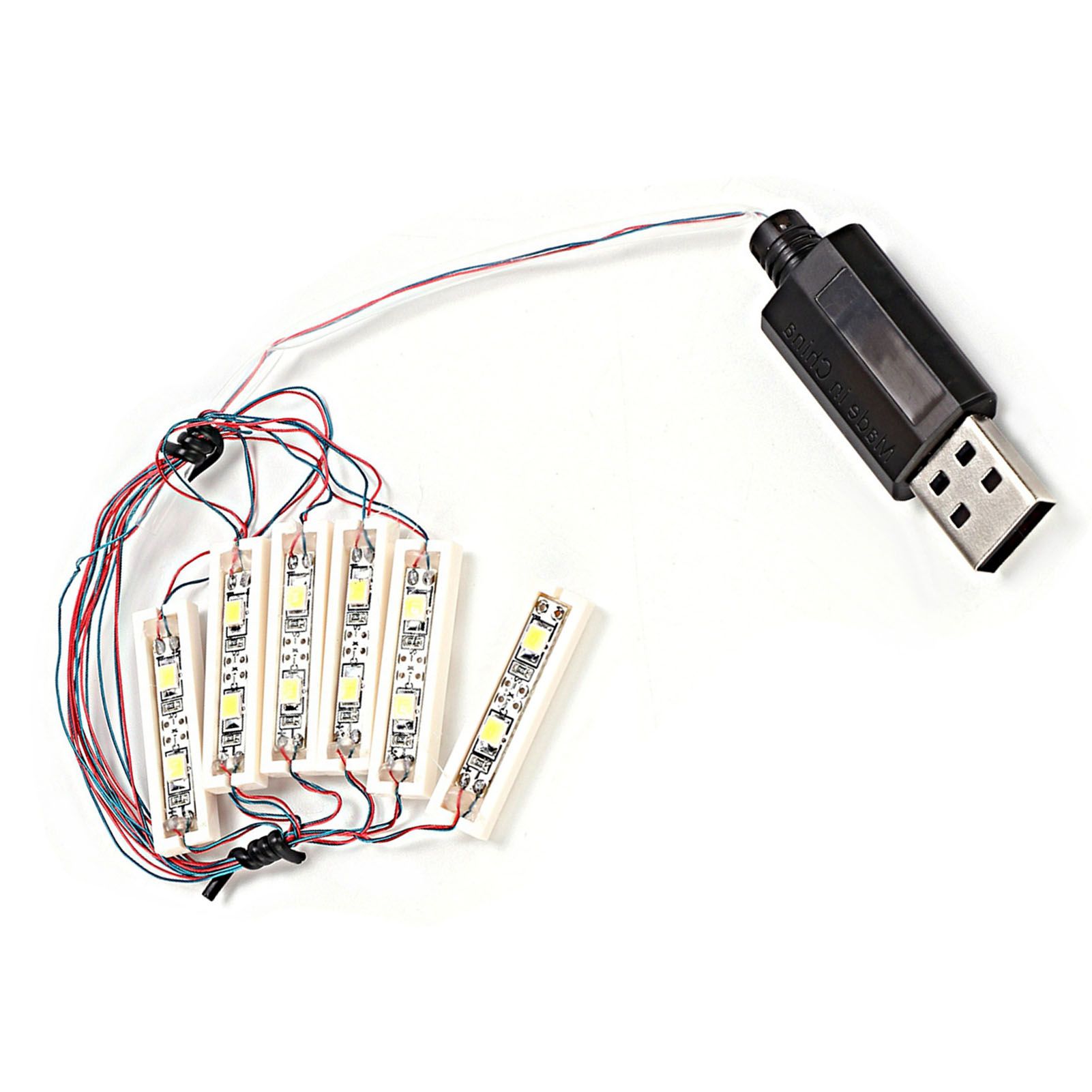 ABS Universal DIY LED Light USB Charging Shining Decoration Bricks Bartype Lamp view 5