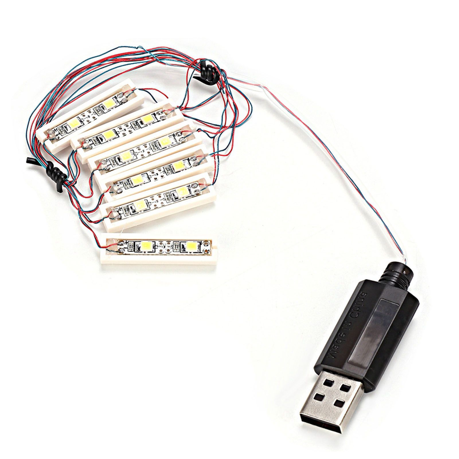 ABS Universal DIY LED Light USB Charging Shining Decoration Bricks Bartype Lamp view 7