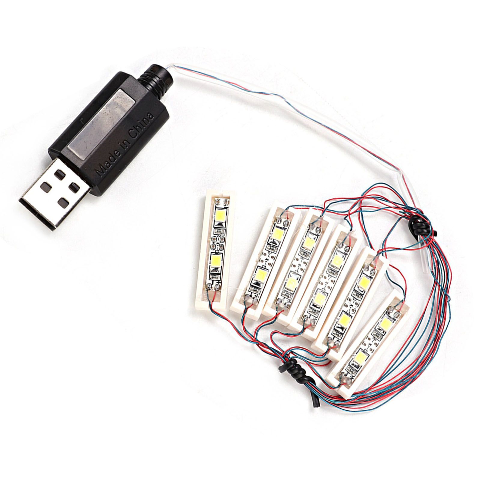 ABS Universal DIY LED Light USB Charging Shining Decoration Bricks Bartype Lamp view 8