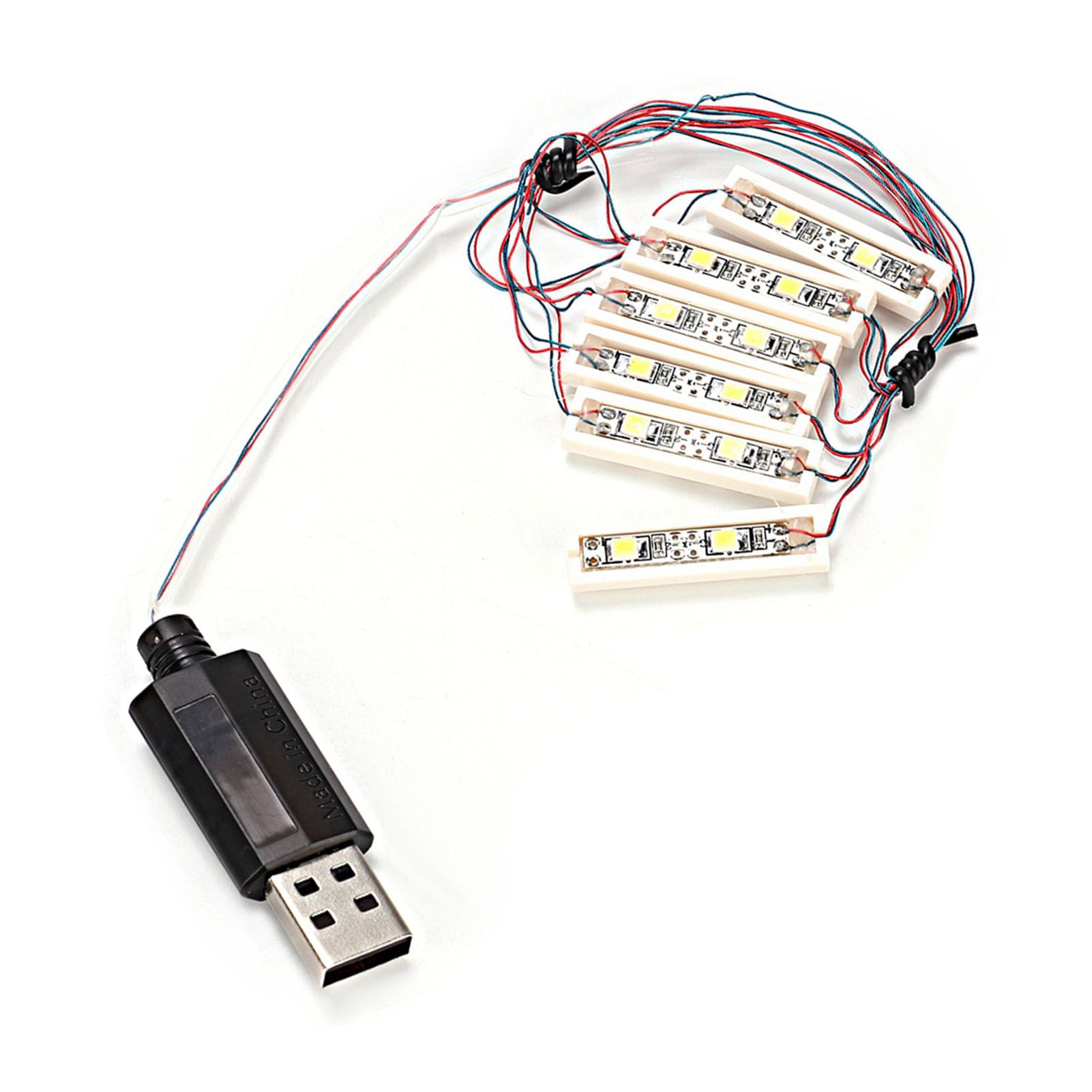 ABS Universal DIY LED Light USB Charging Shining Decoration Bricks Bartype Lamp view 11