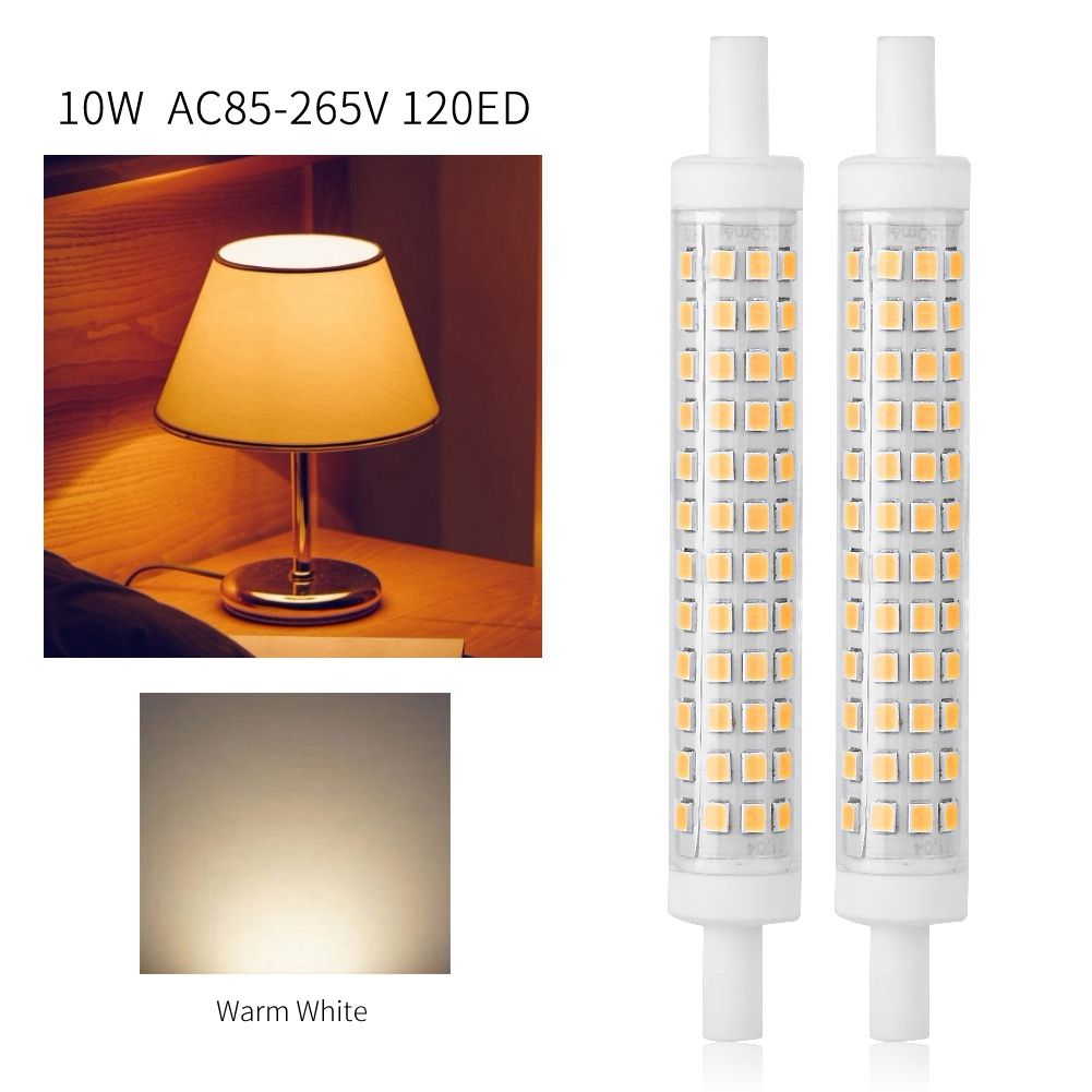 2pcs r7s 10W 120 LED Bulb Light Double Ended Halogen Lamp Replacement view 4