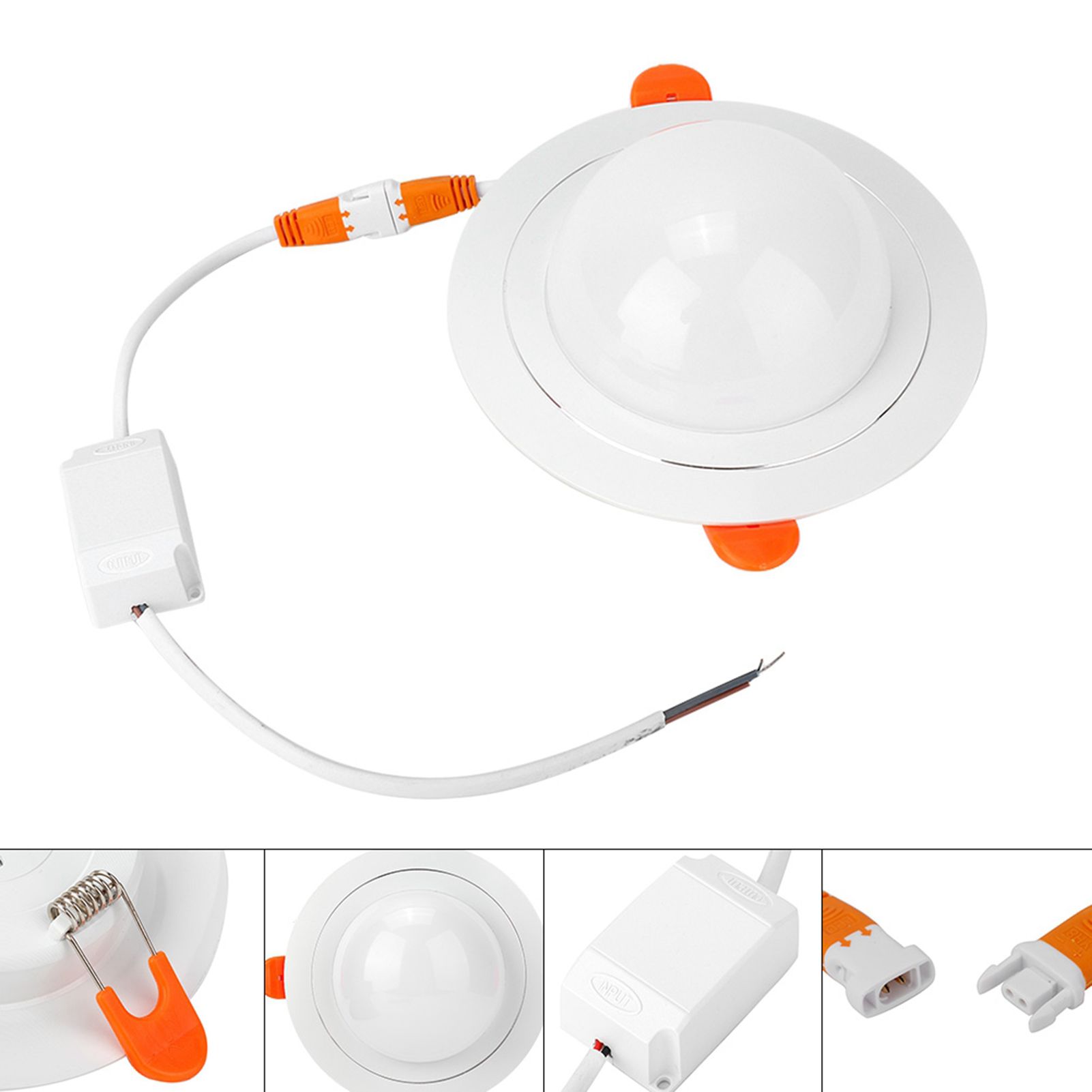 White 7W RGB+W Smart WIFI LED Downlight Ceiling Light Voice APP Control Lamp view 3