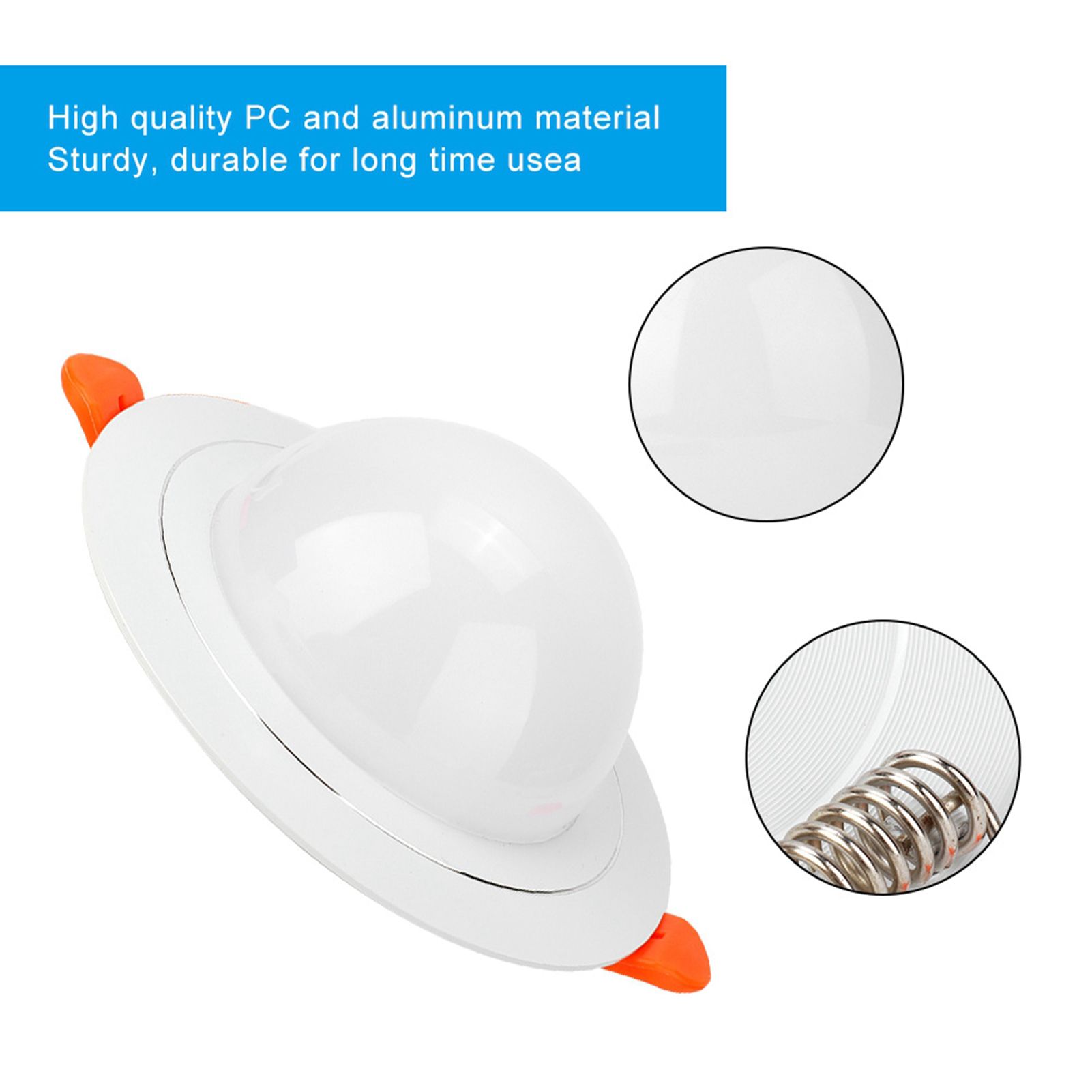 White 7W RGB+W Smart WIFI LED Downlight Ceiling Light Voice APP Control Lamp view 10