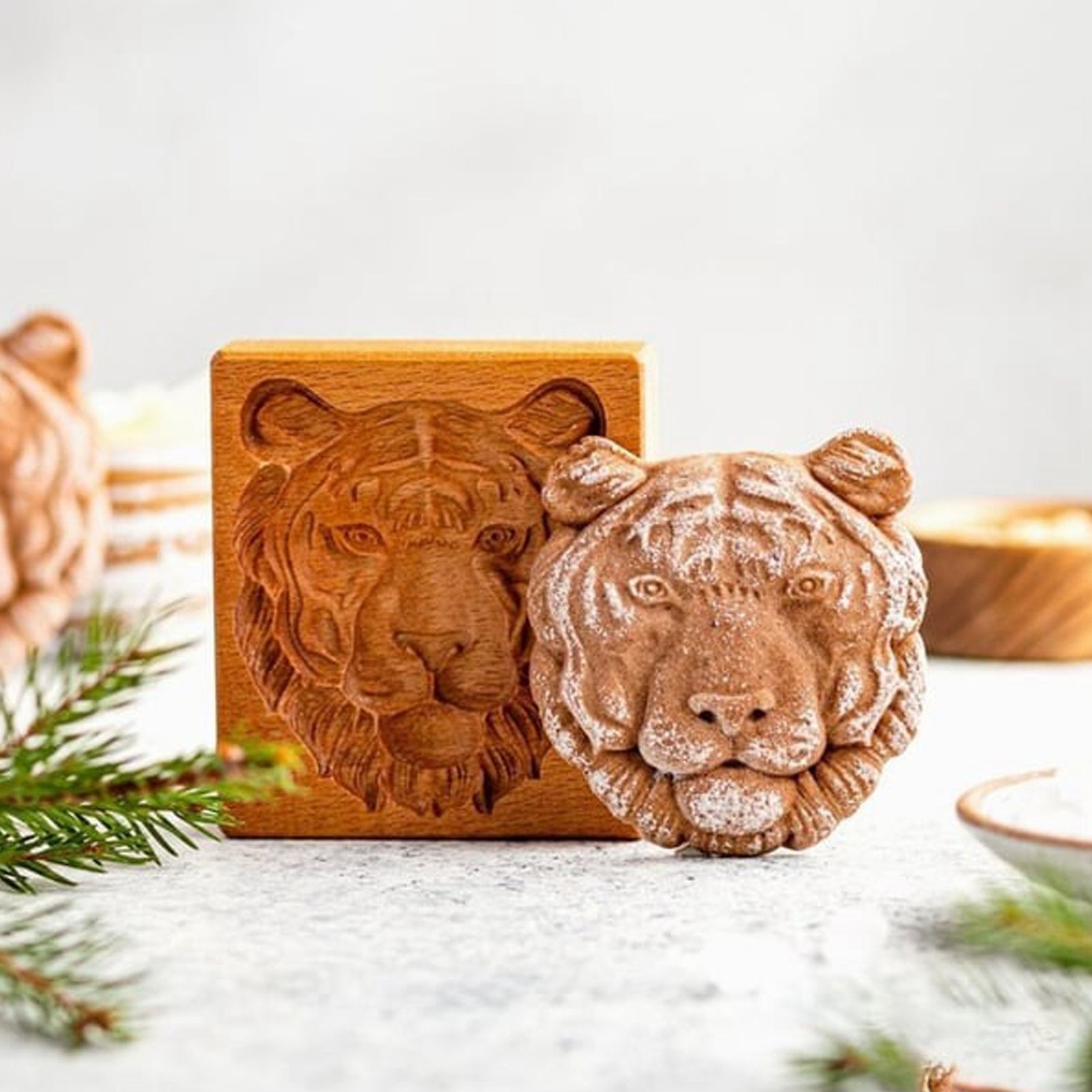 Cookie Embossing Molds Wooden Cookie Molds Biscuit Press Stamp Mold Baking Tools view 8