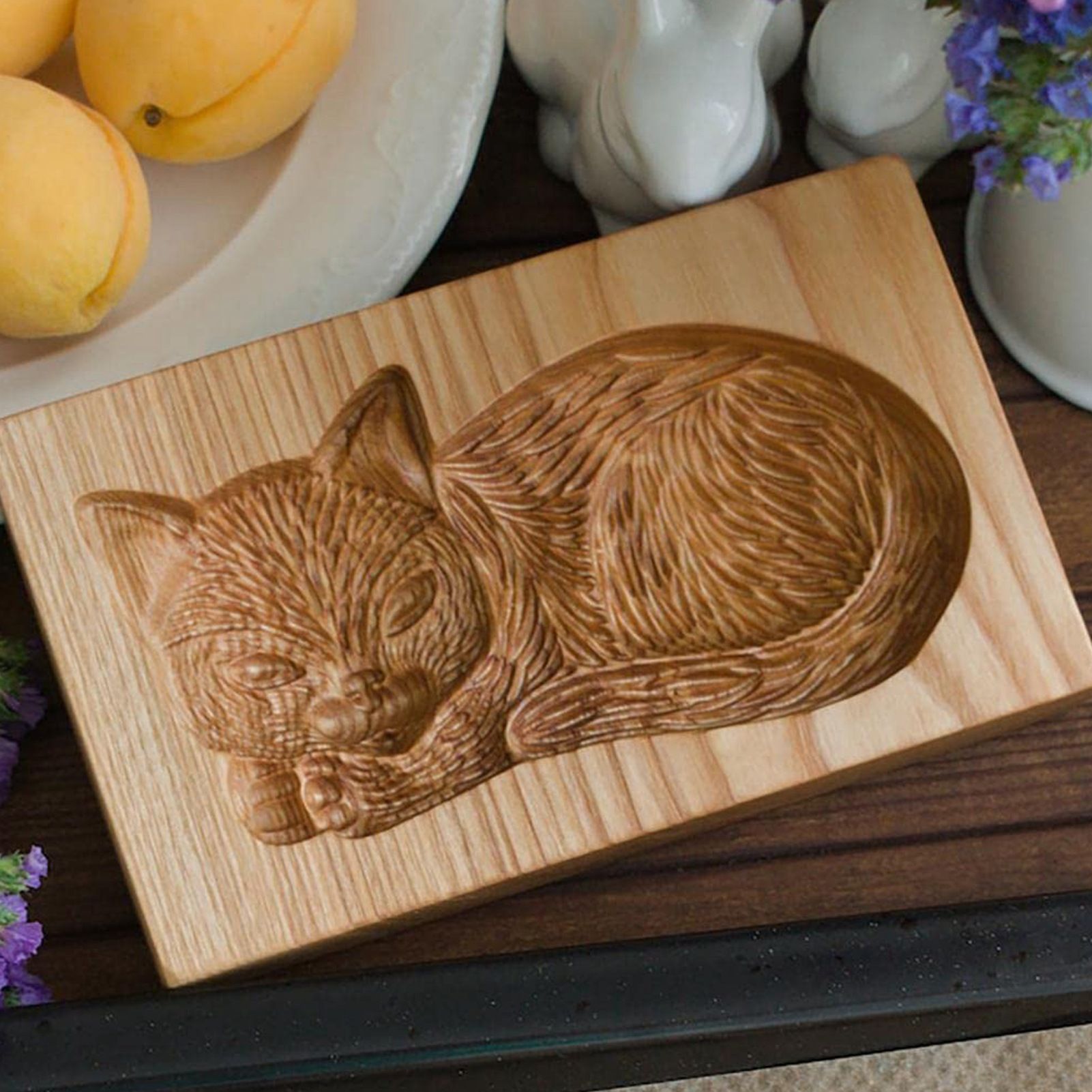 Cookie Embossing Molds Wooden Cookie Molds Biscuit Press Stamp Mold Baking Tools view 9