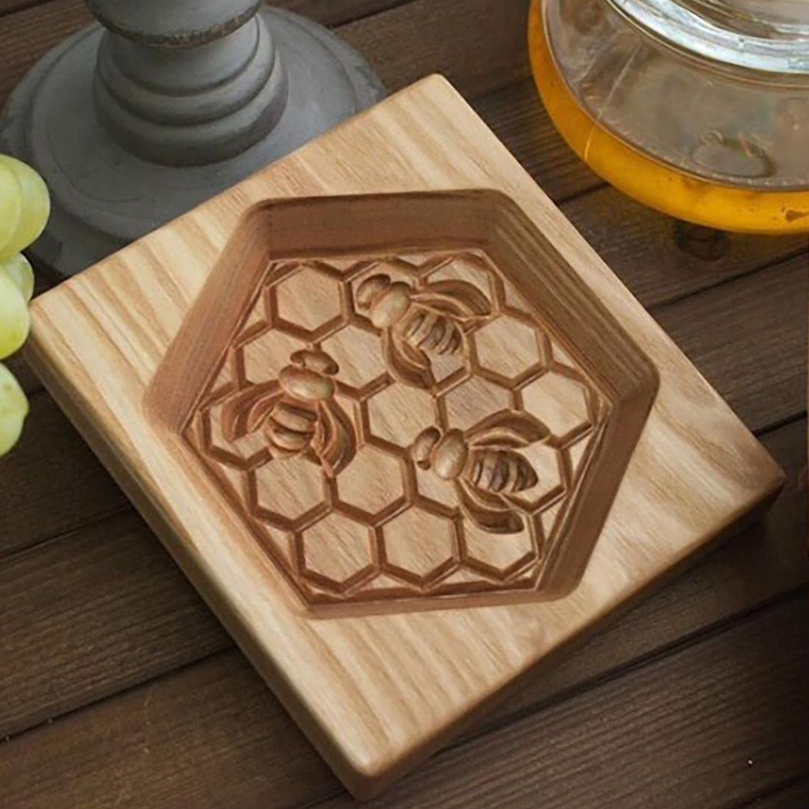 Cookie Embossing Molds Wooden Cookie Molds Biscuit Press Stamp Mold Baking Tools view 11