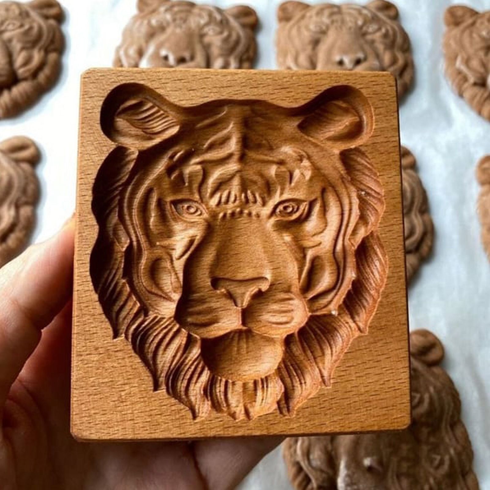 Cookie Embossing Molds Wooden Cookie Molds Biscuit Press Stamp Mold Baking Tools view 15