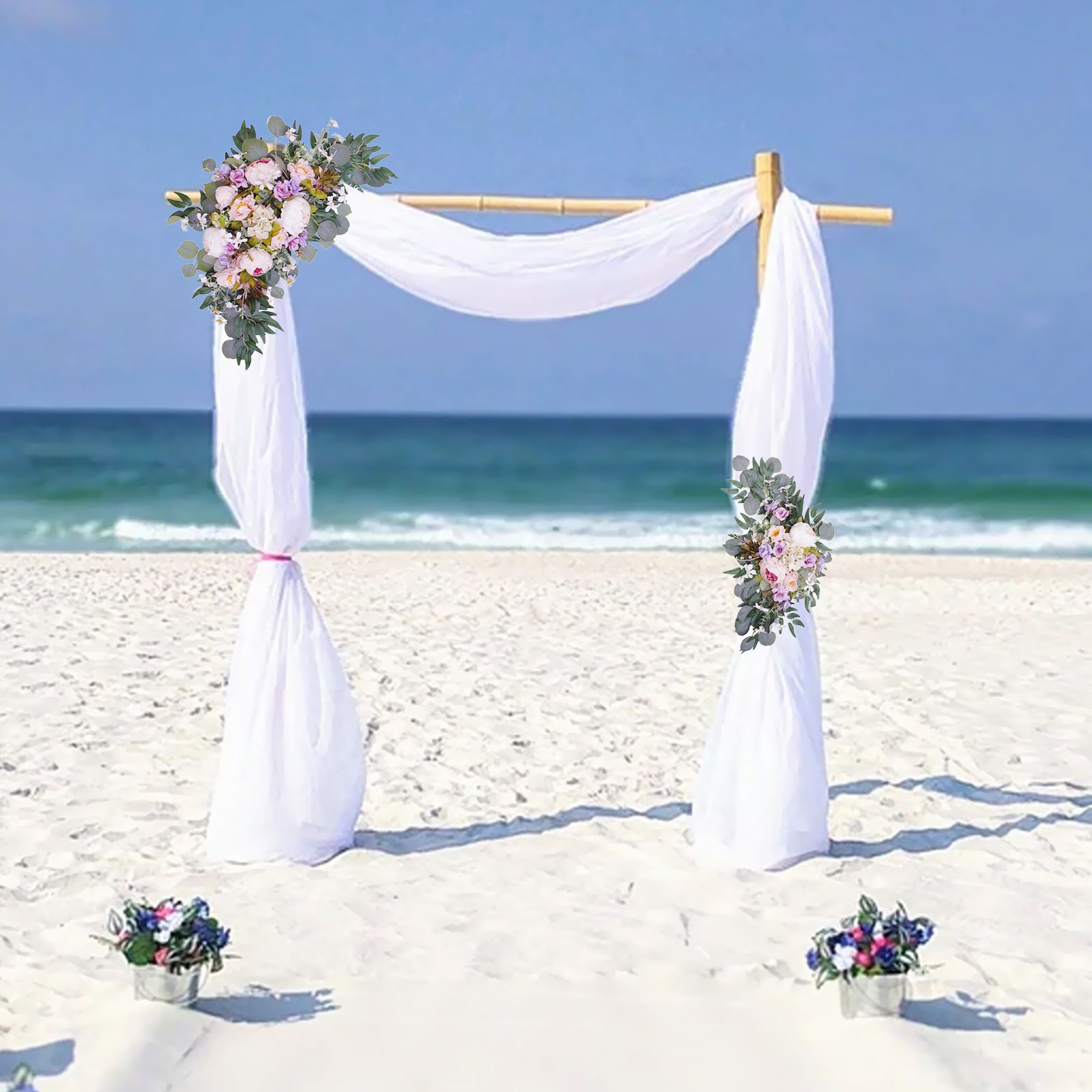 Artificial Wedding Arch Flowers Fake Faux Arch Flowers Decoration view 9