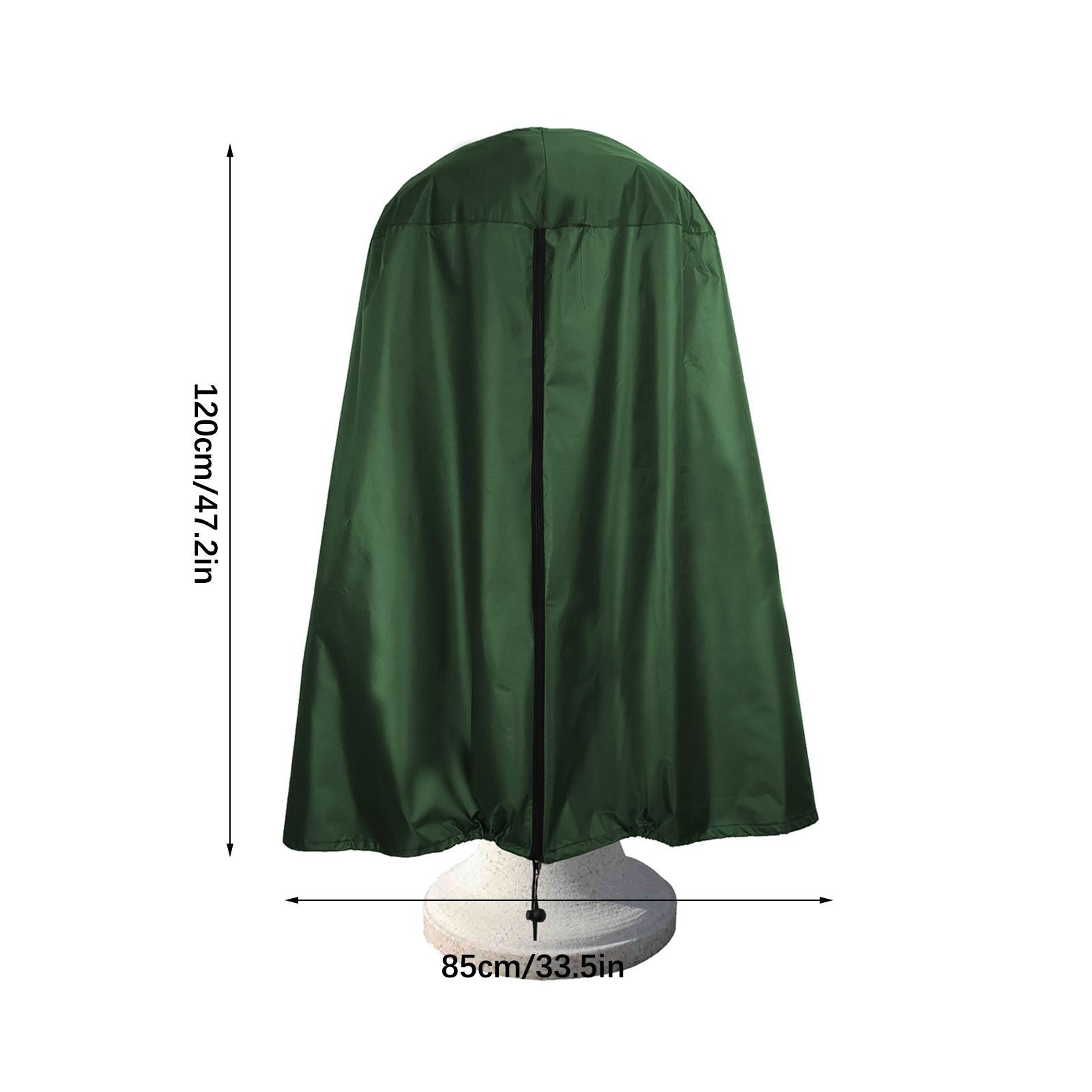 Garden Fountain Statue Protective Cover Silver Coated Oxford Cloth Waterproof view 6