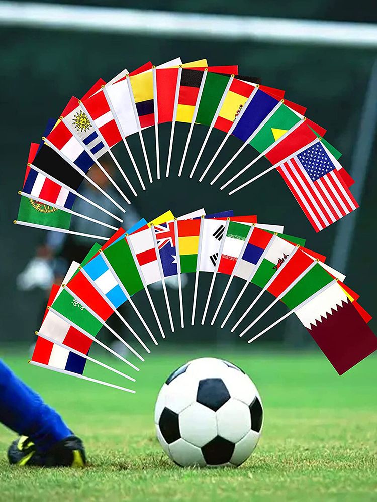32Pcs 2022 World Cup Stick Flag view 11