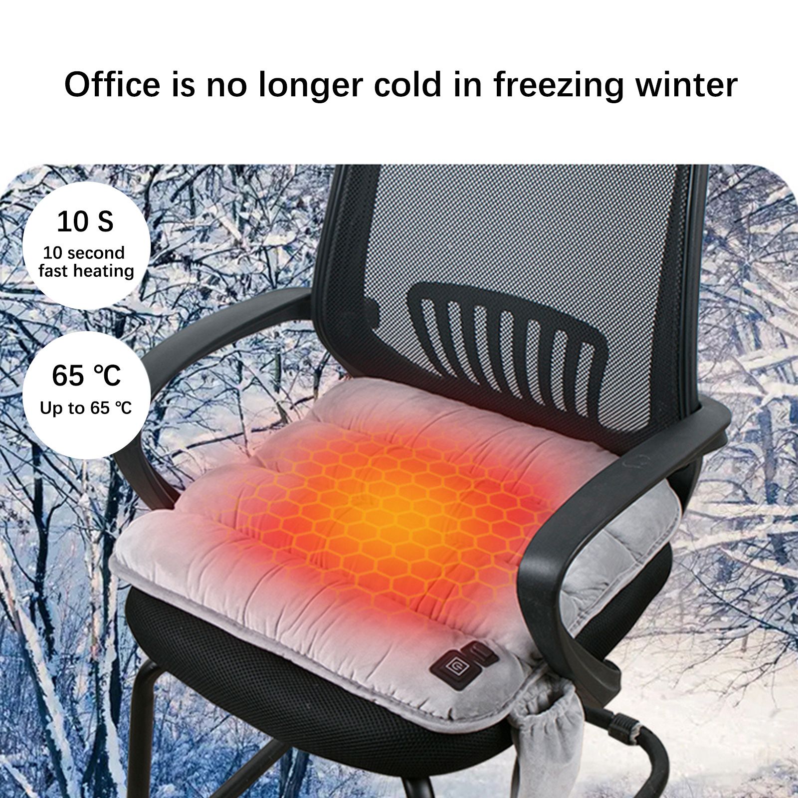Heating Cushion Winter Car Warm Plug Heating Pad USB Three Temperature Control view 10