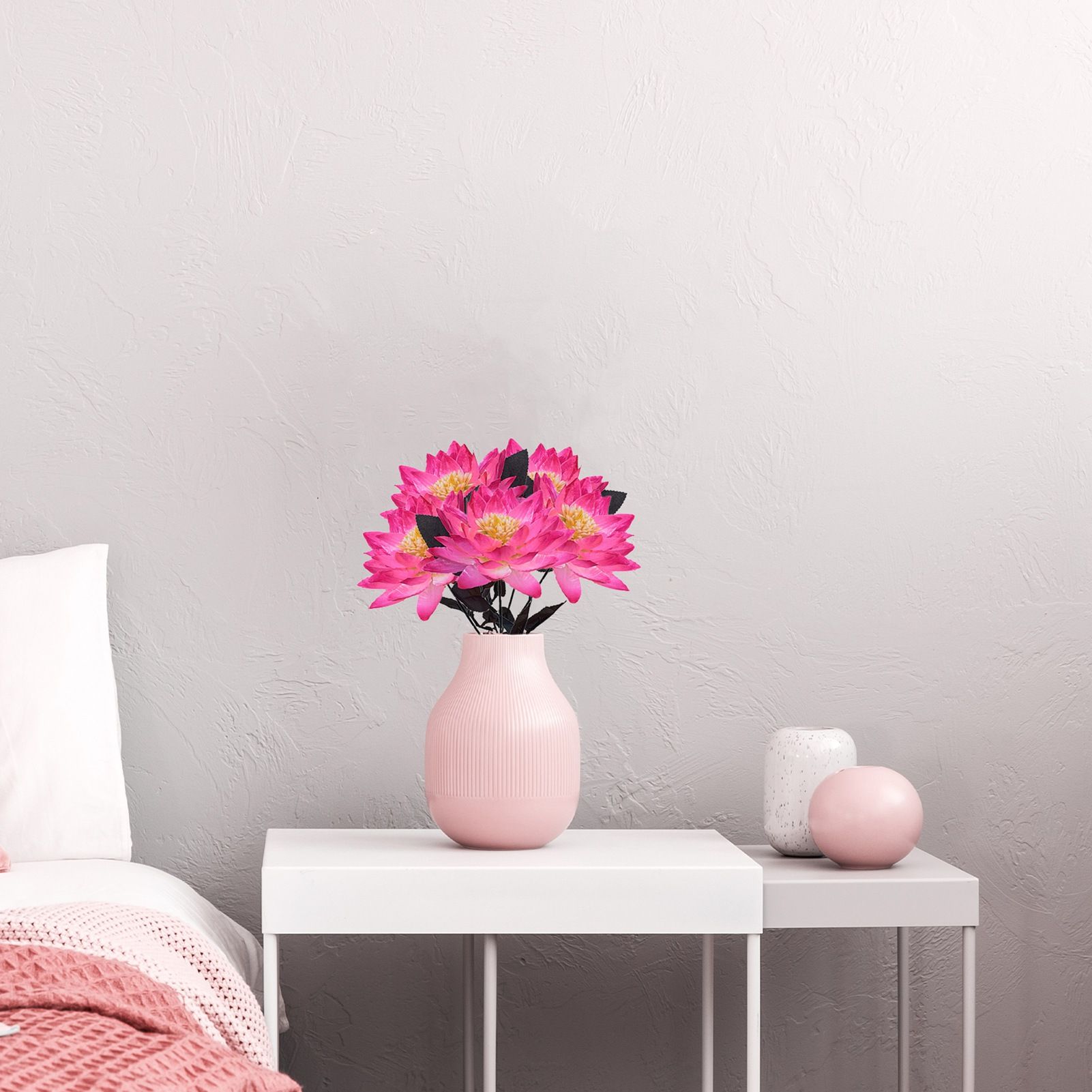 Artificial Lotus Fake Flower Bedroom Decoration Multifunctional Weddings view 3