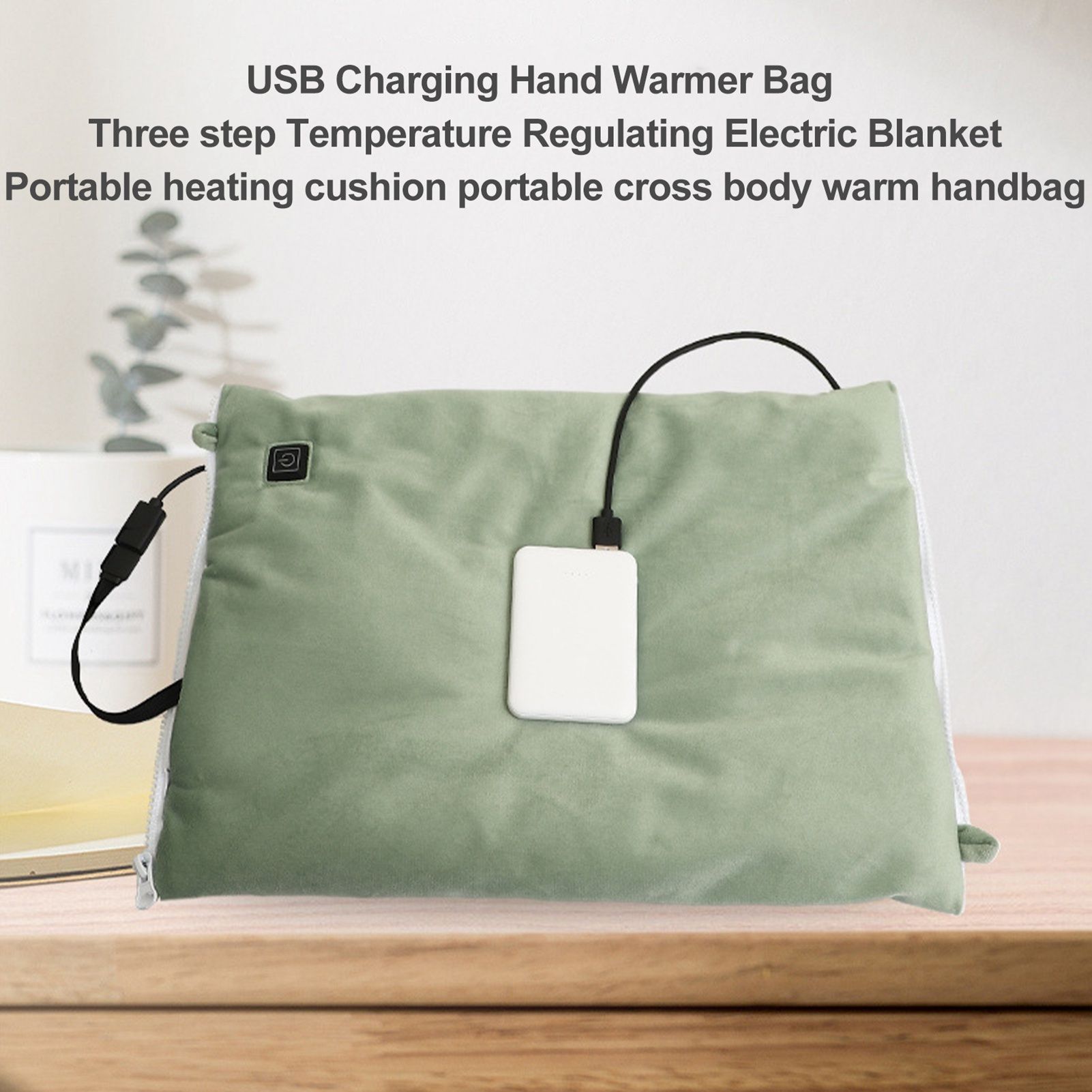 USB Charging Hand Warmer Three Temperature Control Electric Blanket Portable view 4