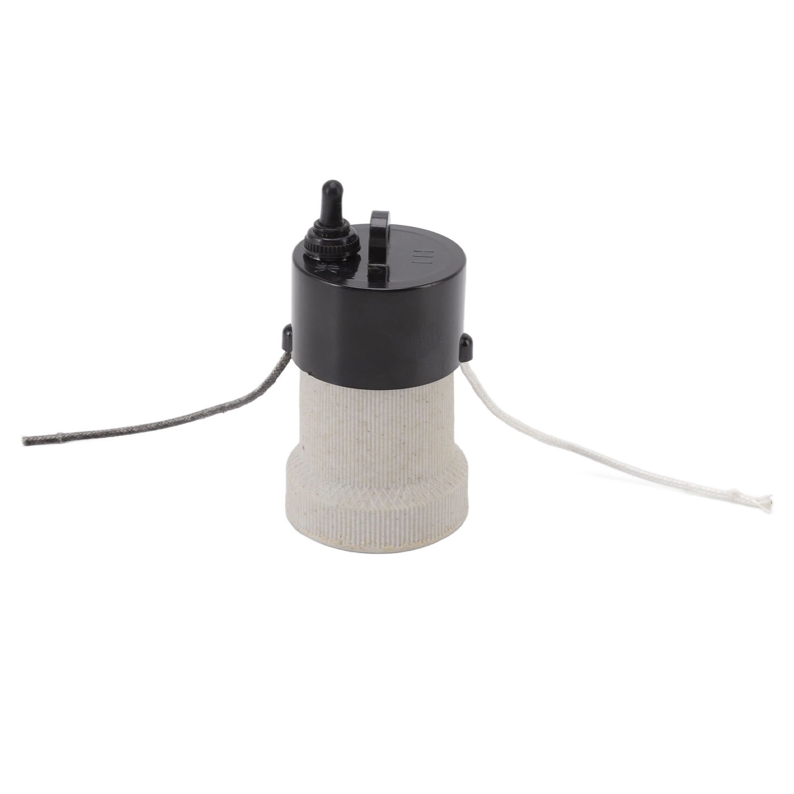 E27 Porcelain Lamp Holder Waterproof 2 Levels Adjustable Temp Heat Insulation