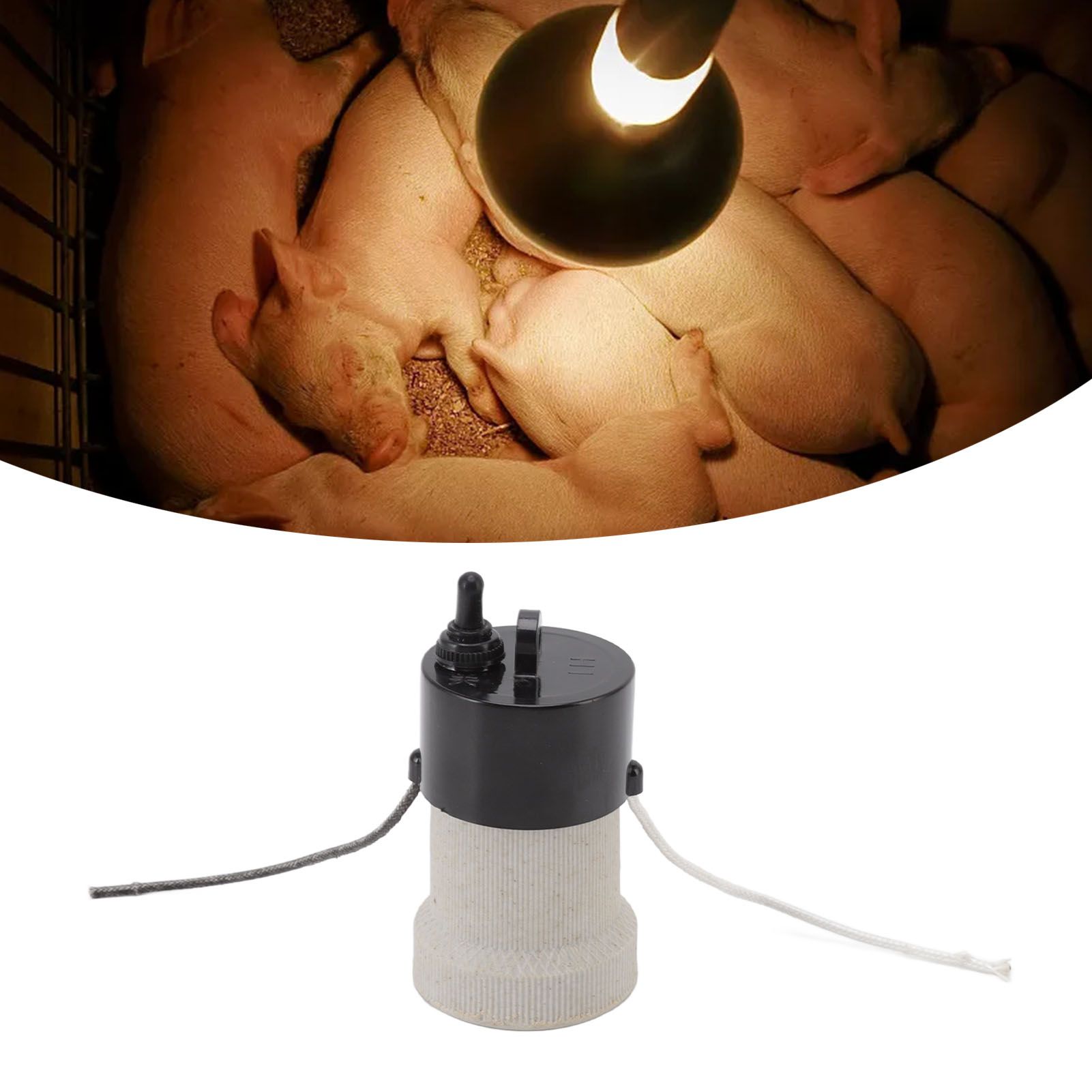 E27 Porcelain Lamp Holder Waterproof 2 Levels Adjustable Temp Heat Insulation view 11