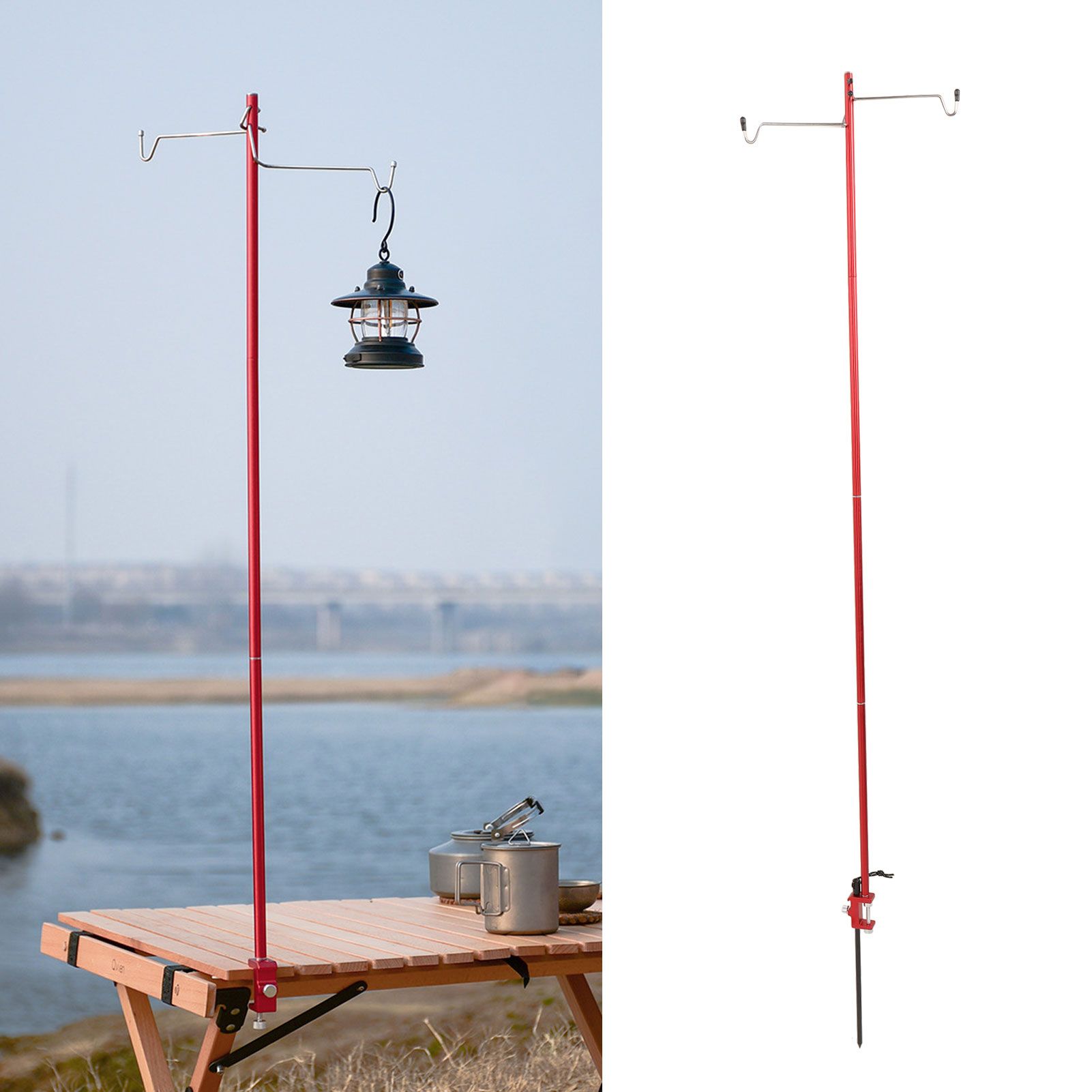 Camping Lantern Stand Portable Lightweight Outdoor Camping Aluminum Alloy Lamp view 11