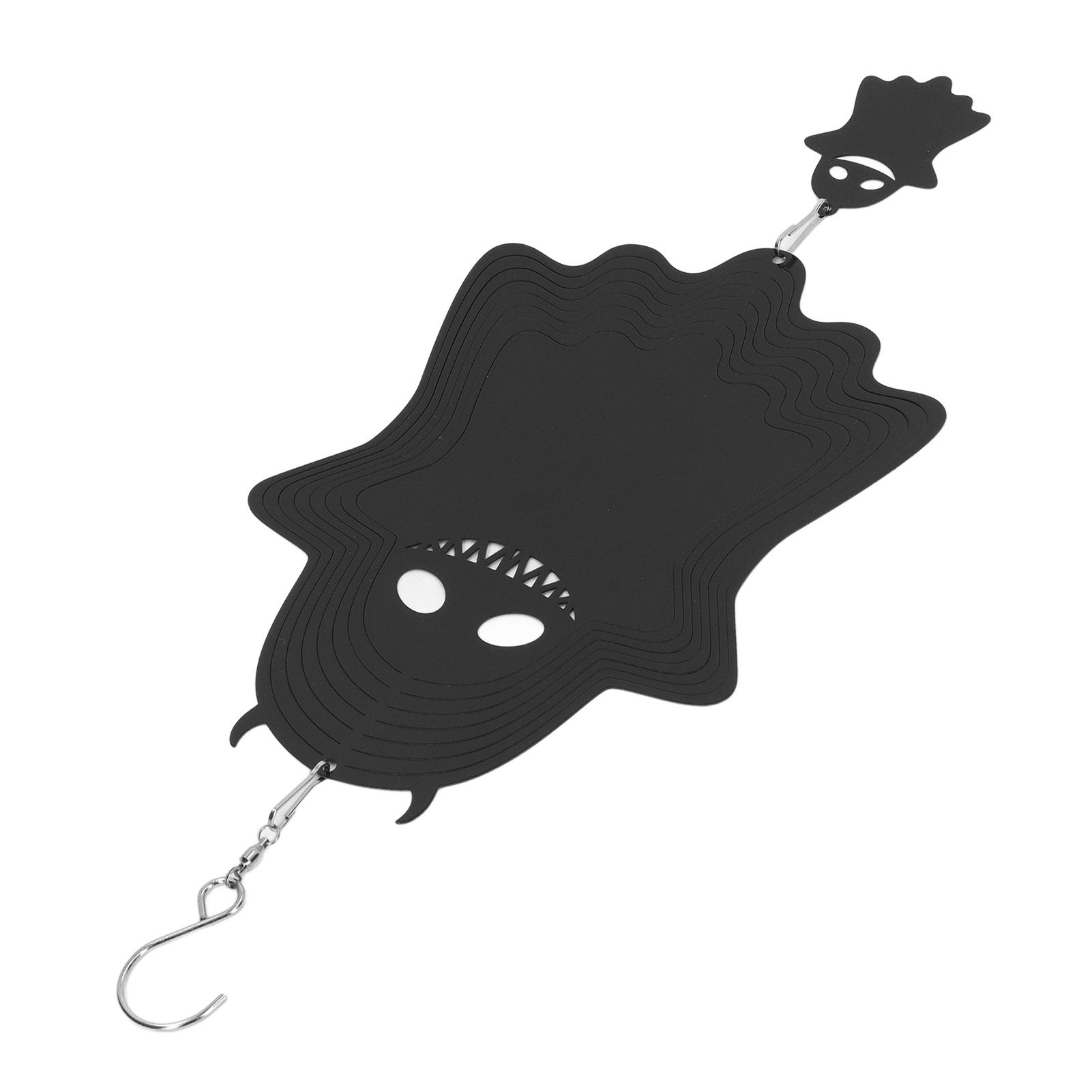 Ghost Wind Chimes Stainless Steel Wind Bell 3D Ghost Wind Spinners Halloween view 7