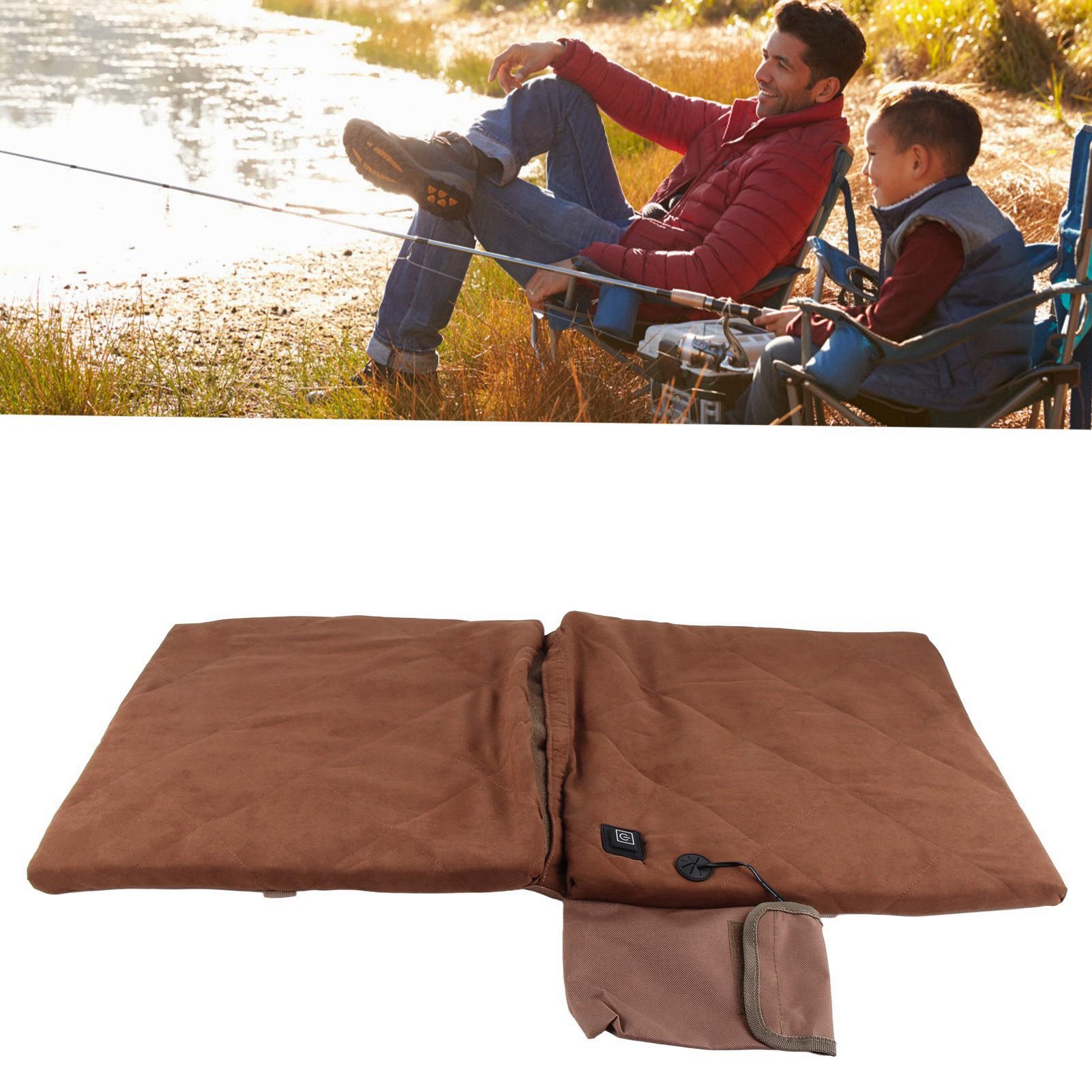 Electric Heating Seat Cushion Foldable Stadium Seats Heated Cover Pads with view 11