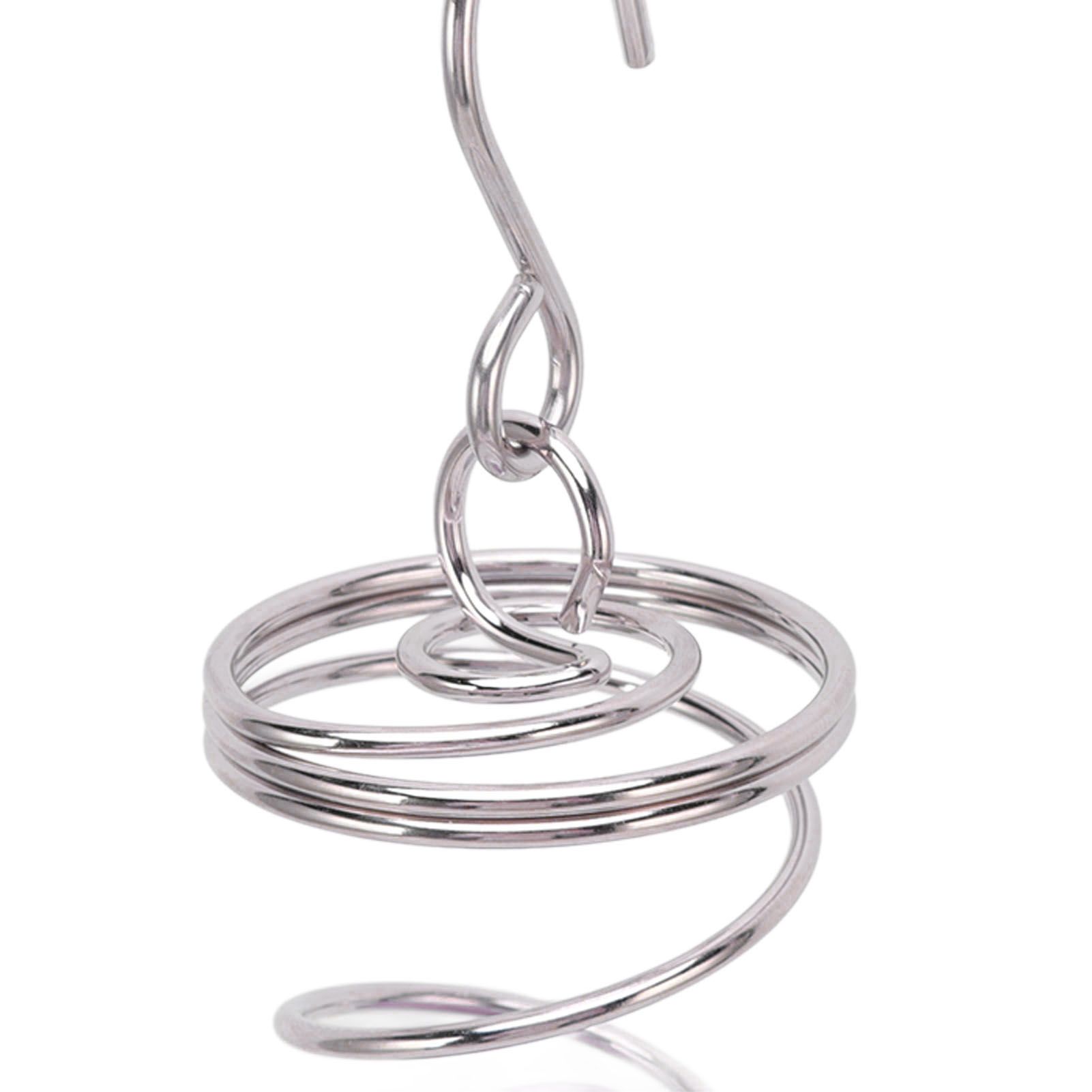 2Pcs Gazing Ball Spiral Tail Wind Spinner Stabilizer Stainless Steel Spiral view 13