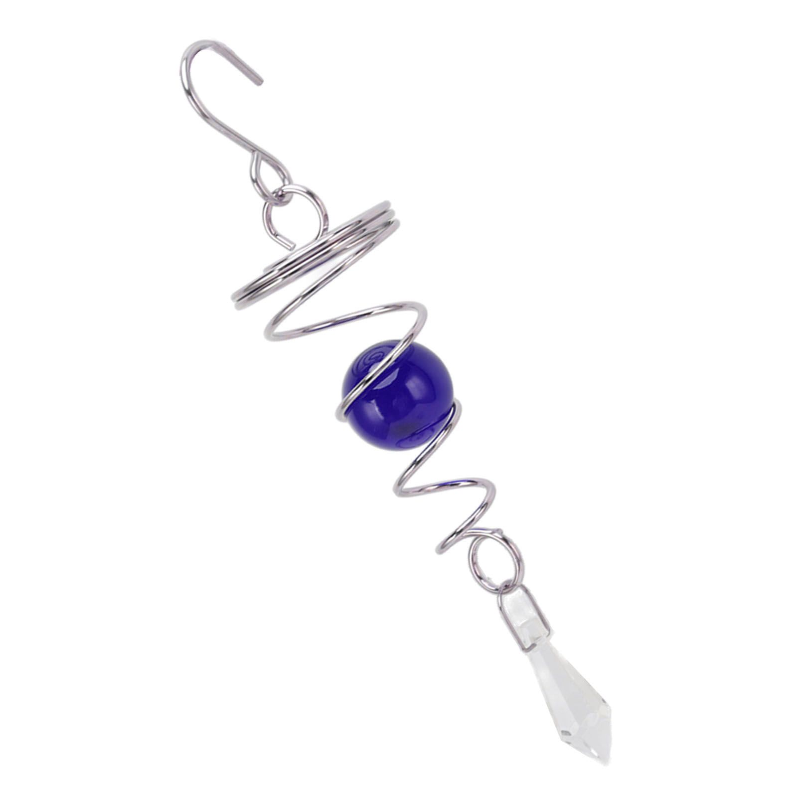 2Pcs Gazing Ball Spiral Tail Wind Spinner Stabilizer Stainless Steel Spiral view 8
