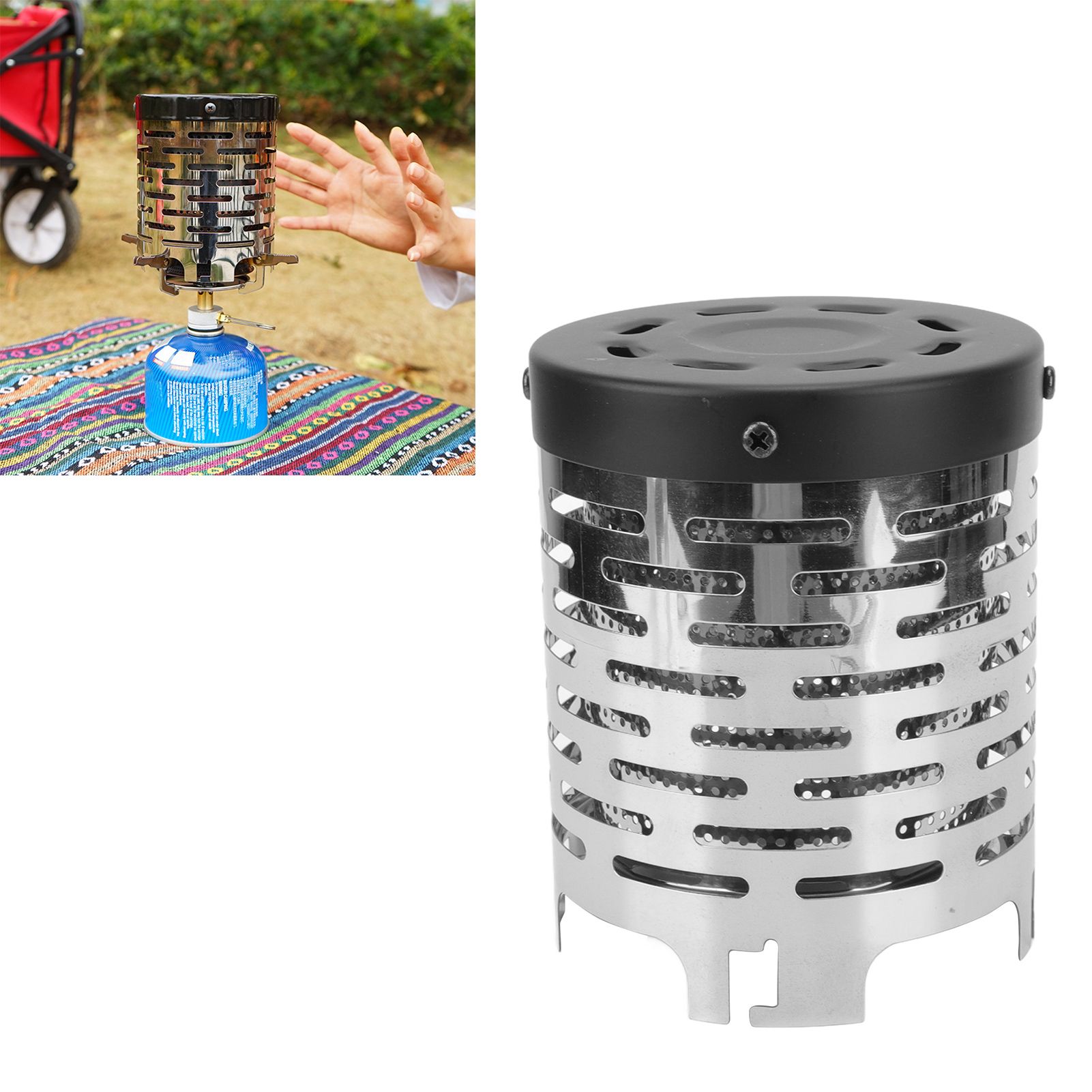 Camping Heating Stove Cover Portable Mini Stainless Steel Outdoor Camping view 11