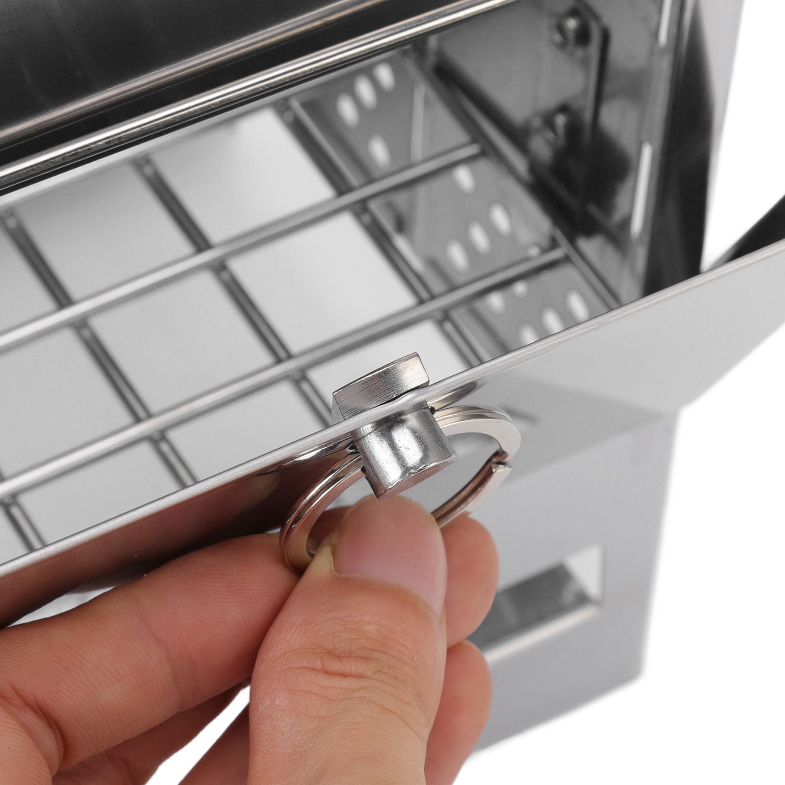 Camping Wood Stove Foldable Stainless Steel Integrated Mini BBQ Grill for Warm view 15